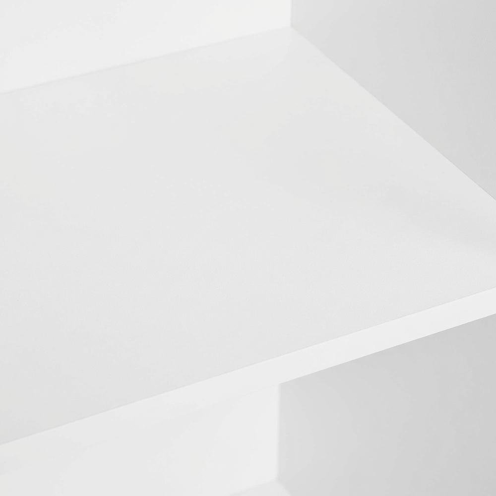 FurniFact White 3-Tier No Tool Assembly Bookcase with Open Shelves for ...