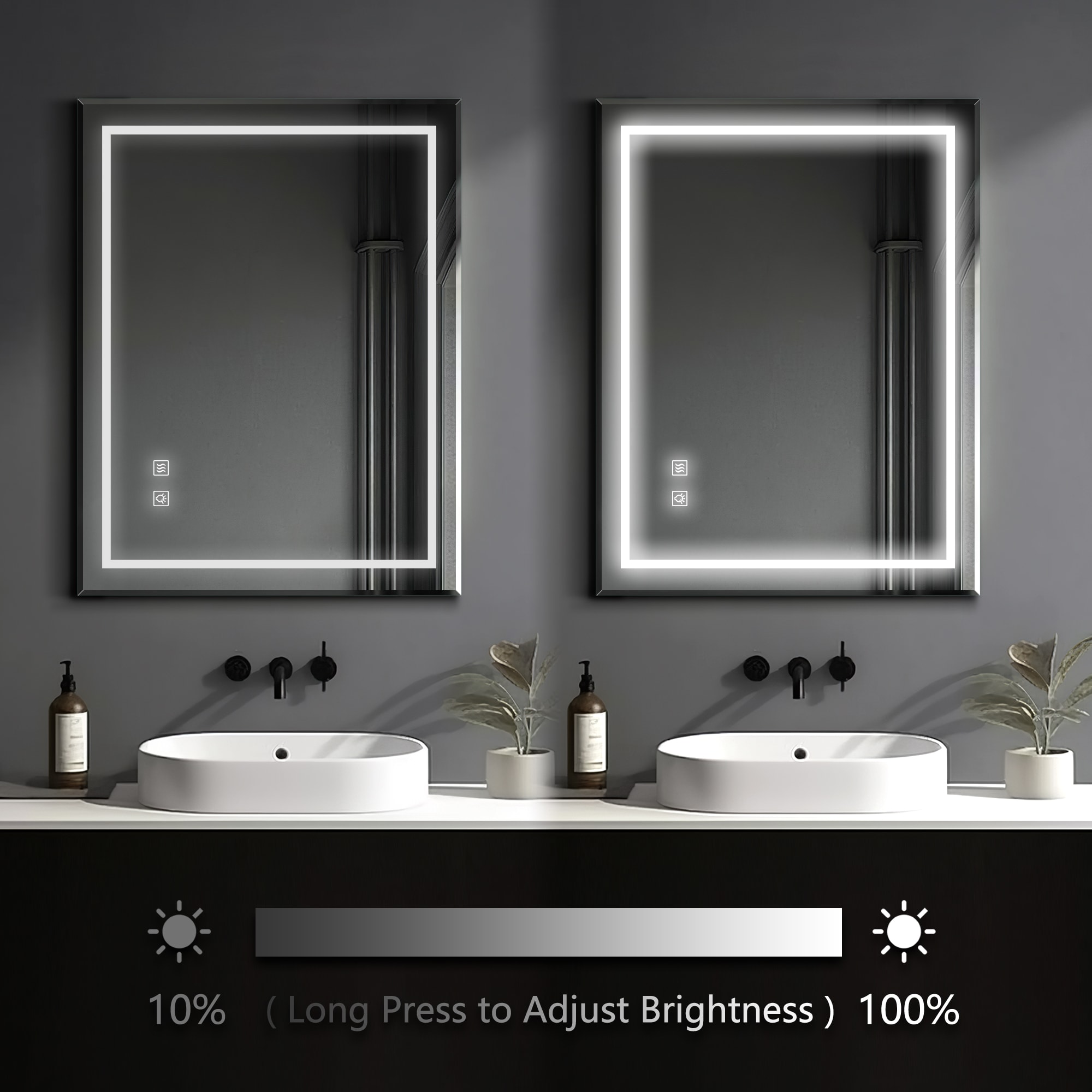 Dovelina LS-A-MR03067 Framed-Bath-Mirrors - View #3