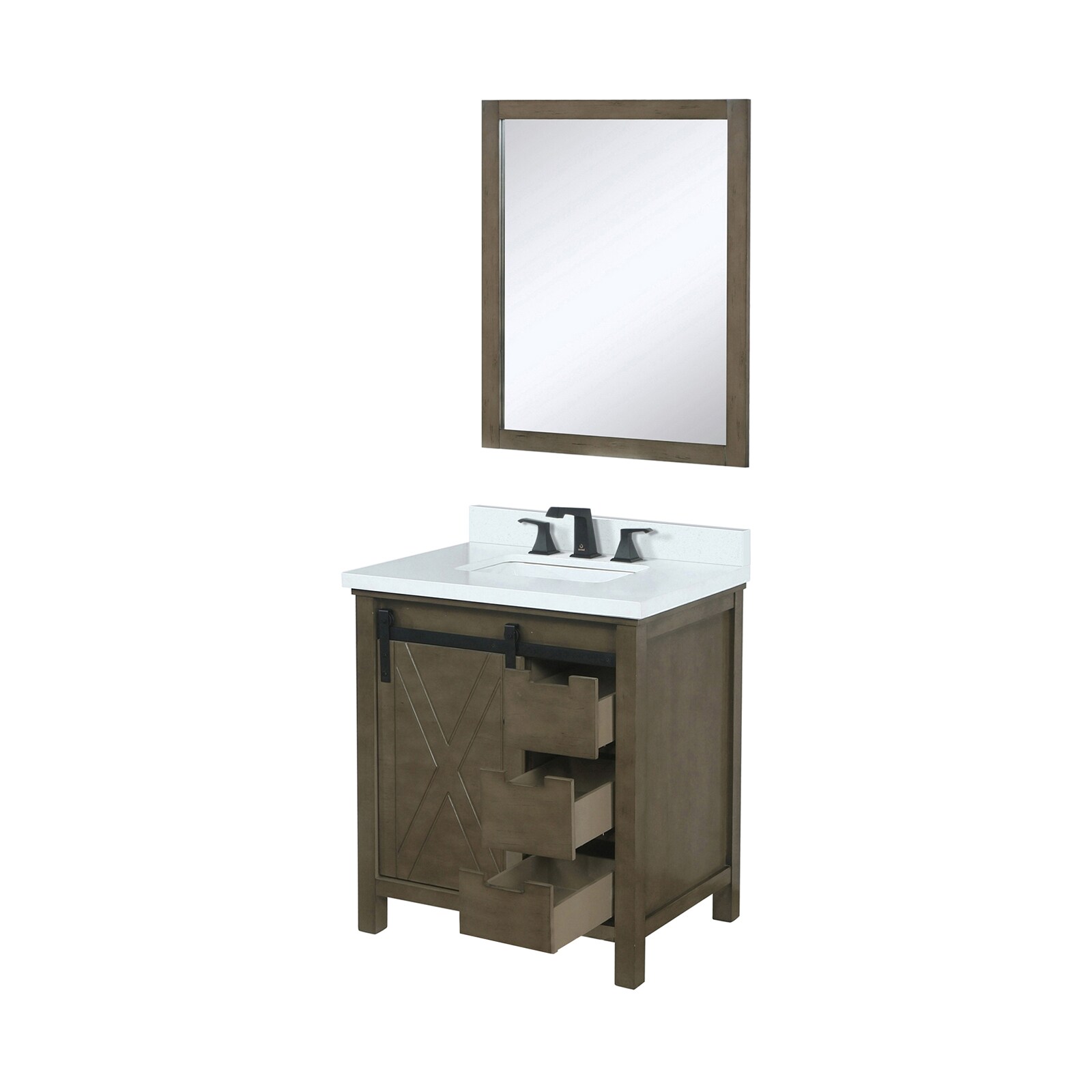 Lexora LVM30SK311 Bath-Vanity-Combo - View #3