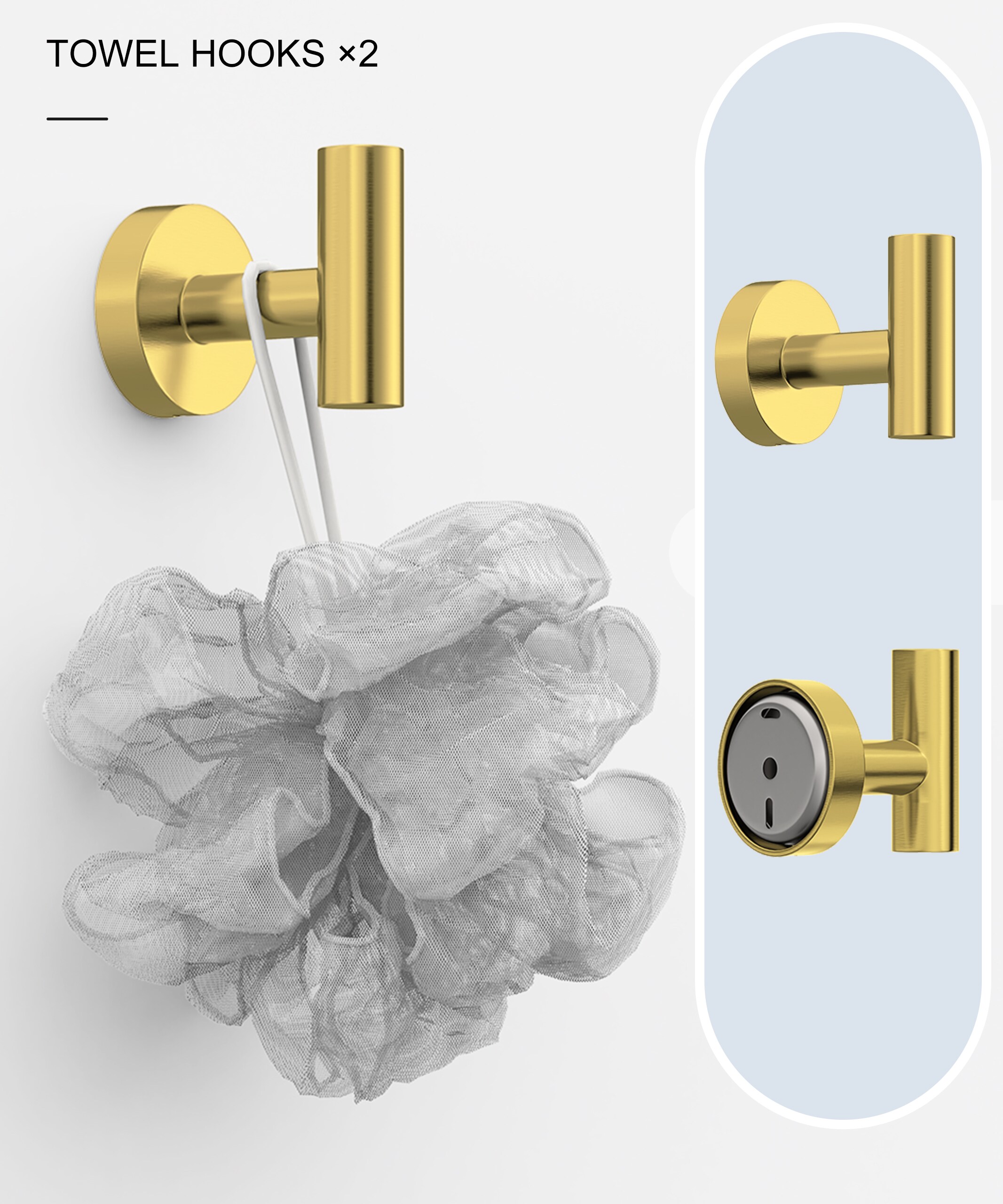BWE A-91020-BG Decorative-Bath-Hardware-Kits - View #5