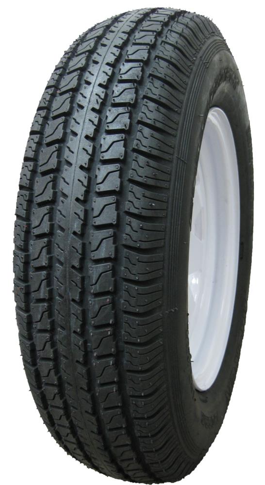 Hi-Run ASB1002 Hi-run Special Trailer Tire St205/75d14 6pr Mounted On 14x6 5-4.5 White Wheel (8 Spoke) Assembly