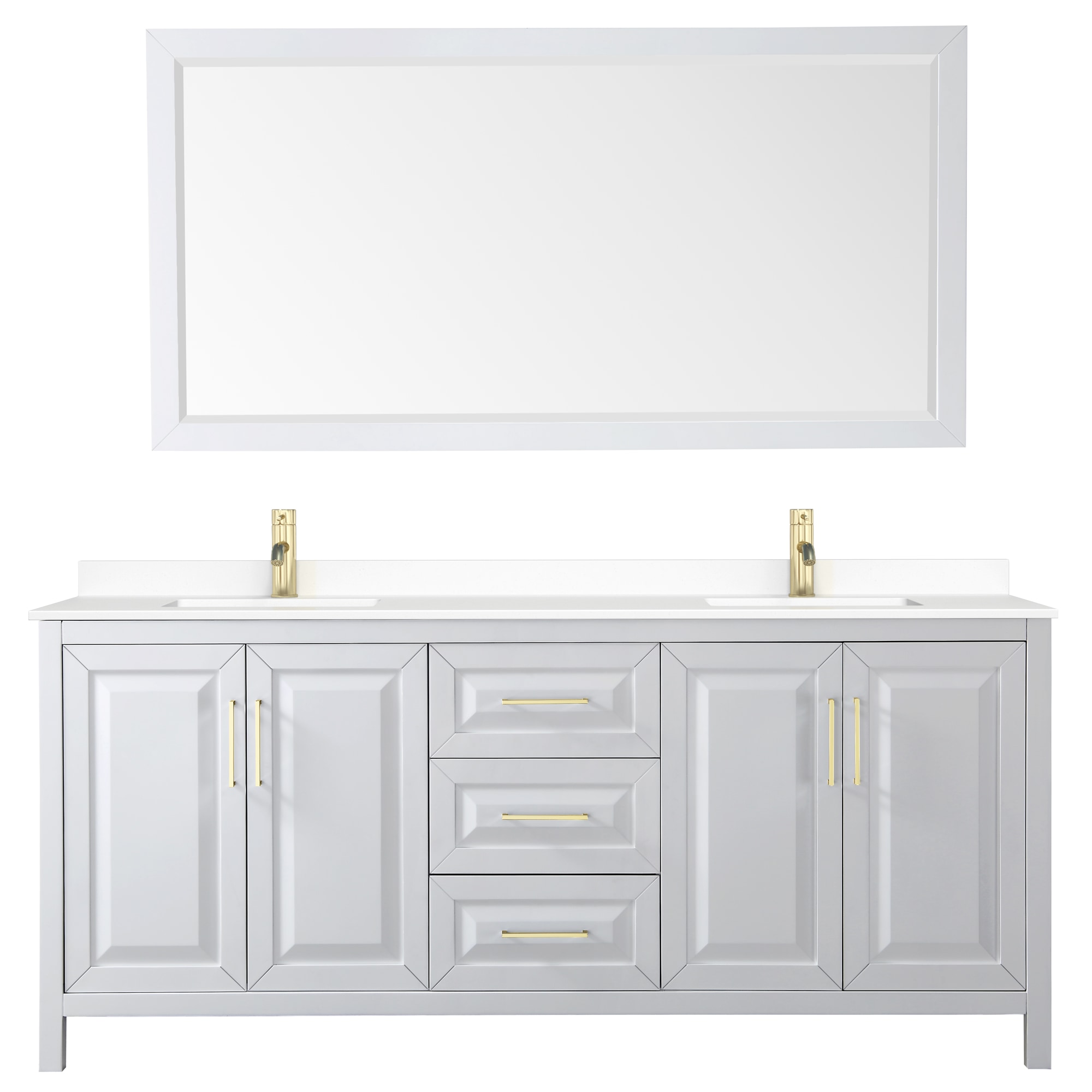 Wyndham Collection WCV252580DWGWCUNSM70 Bath-Vanity-Combo - View #3