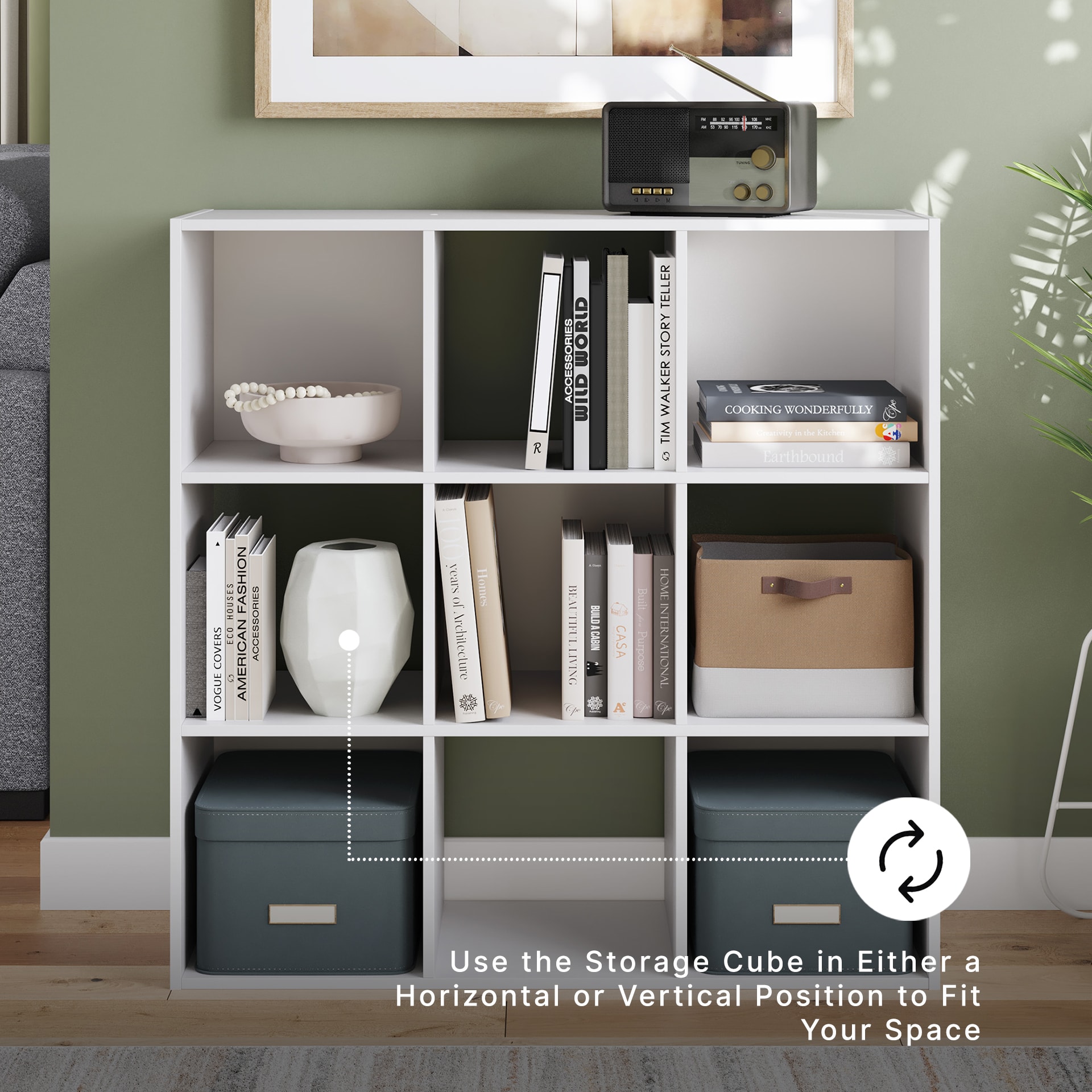 Signature Design by Ashley EA9630-3X3 Laminate-Storage-Cubes - View #3