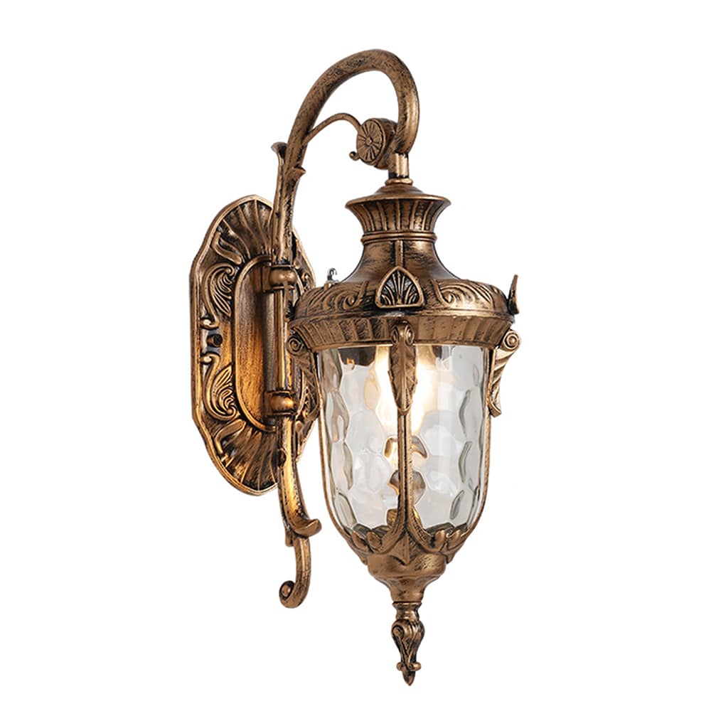 Oukaning HG-WMTZXL-5764-US 1 -Light 20.5-in H Bronze Hardwired Outdoor Wall Light
