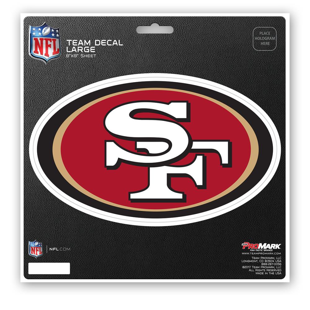 San Francisco 49ers Decal Sticker, Highest Quality