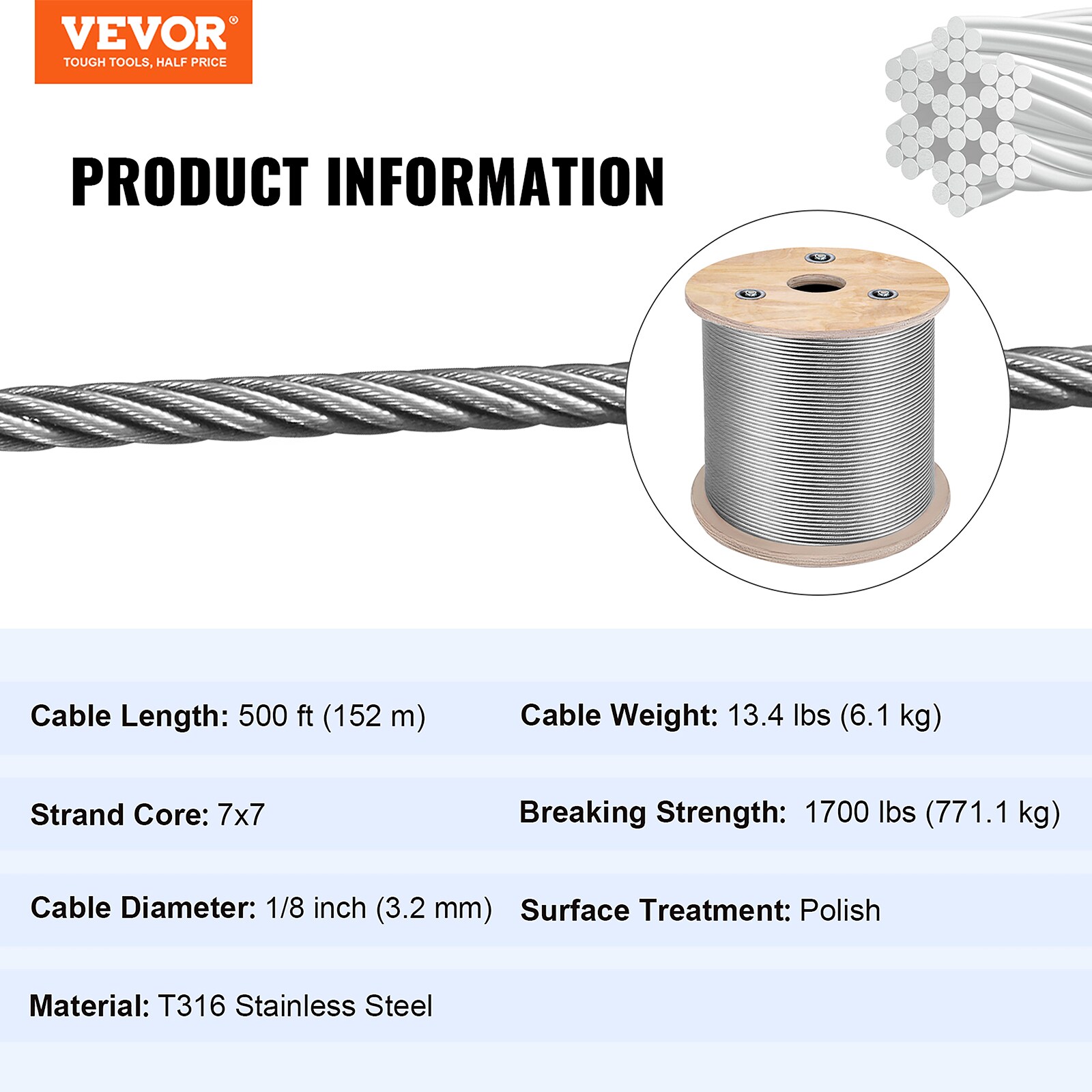 VEVOR 316GSS7X700000001V0 Deck-Tools-Accessories - View #8