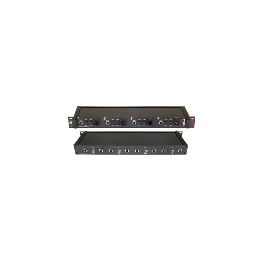  TCNCD300330 Pro Co Sound DB-4A 4-Channel Rack Mount Direct Box