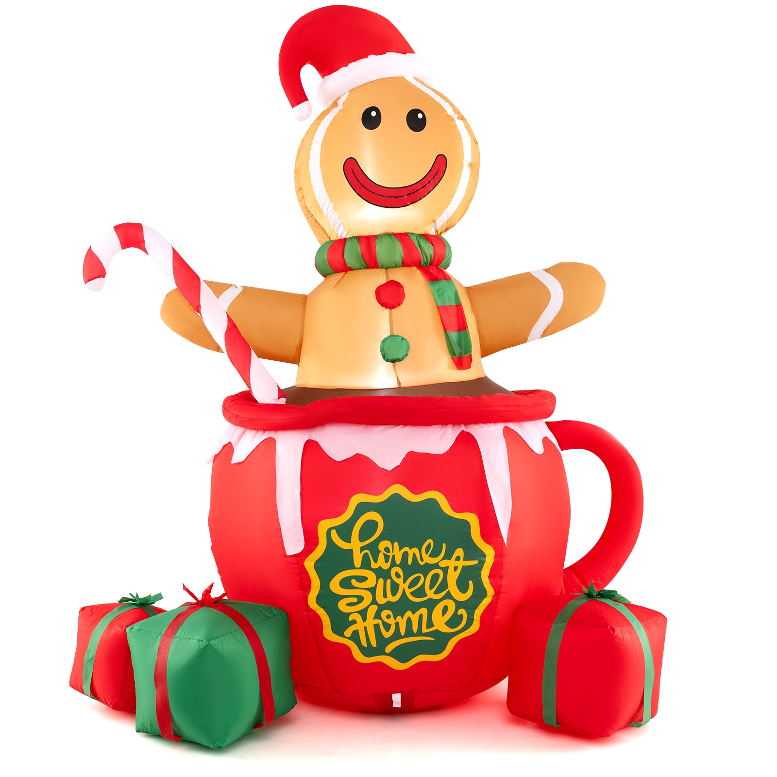 WELLFOR HYG24108US 7-Feet Lighted Christmas Inflatable