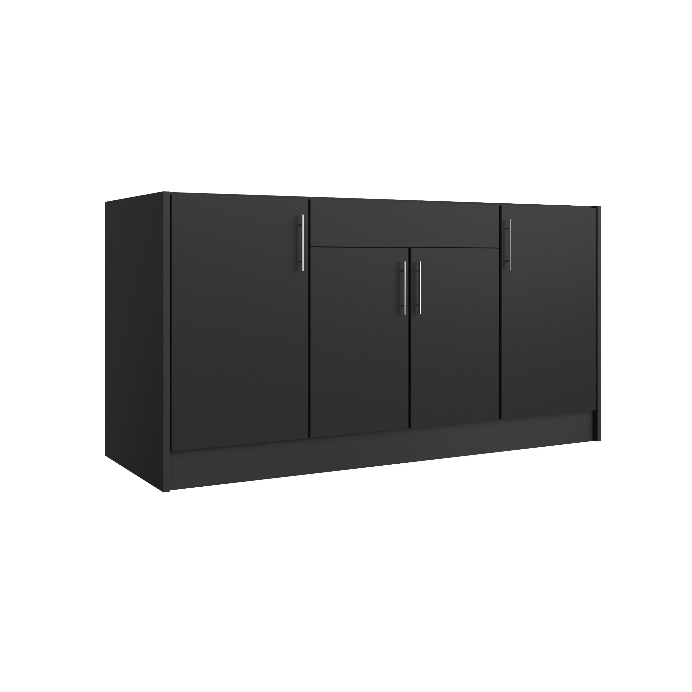 WeatherStrong WSE66SB-MPB Miami 3 -Piece 67.25-in W x 25.5-in D x 34.5-in H Modular Outdoor Kitchen Set
