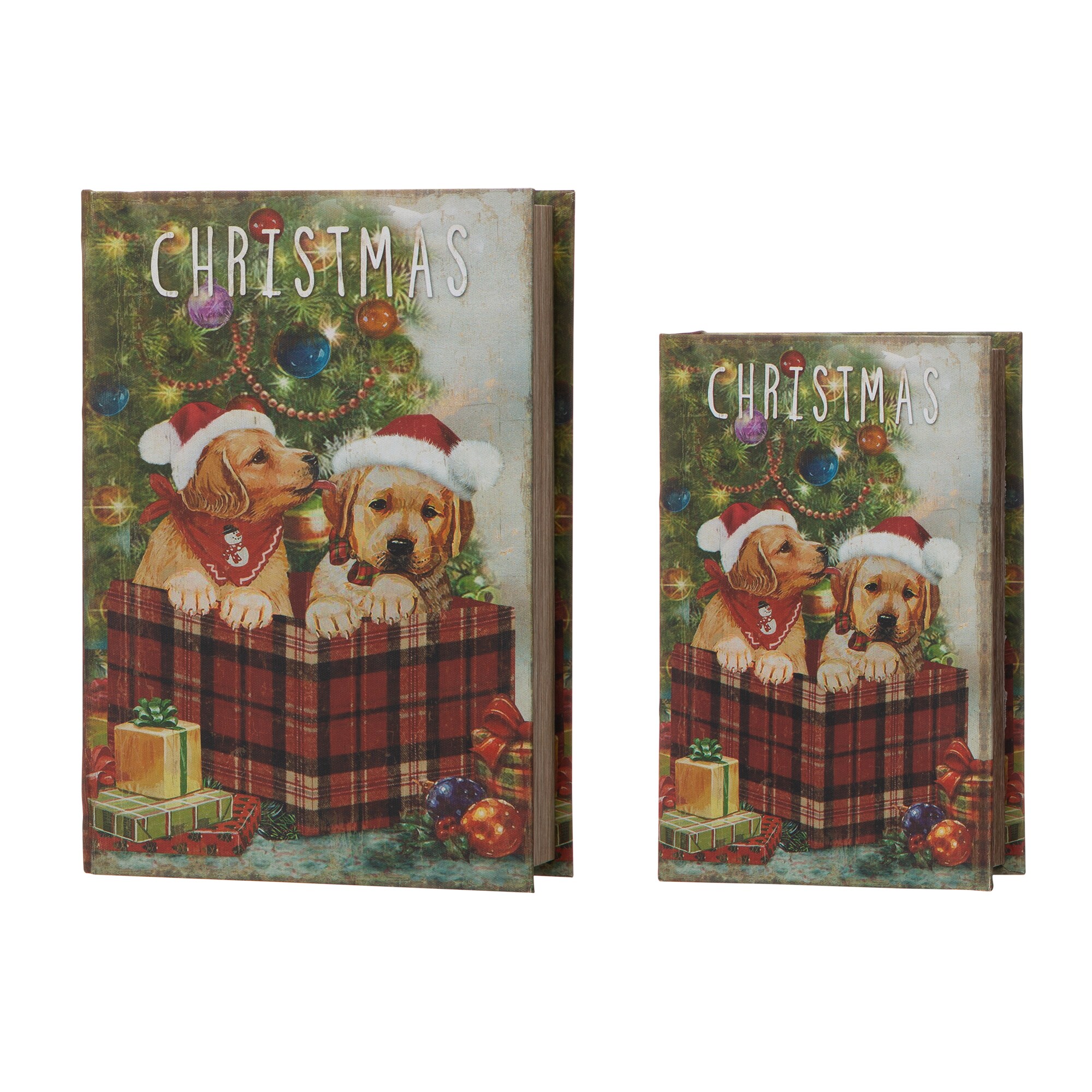 Glitzhome 2019900003 11.81-in (2-Pack) Christmas Decor