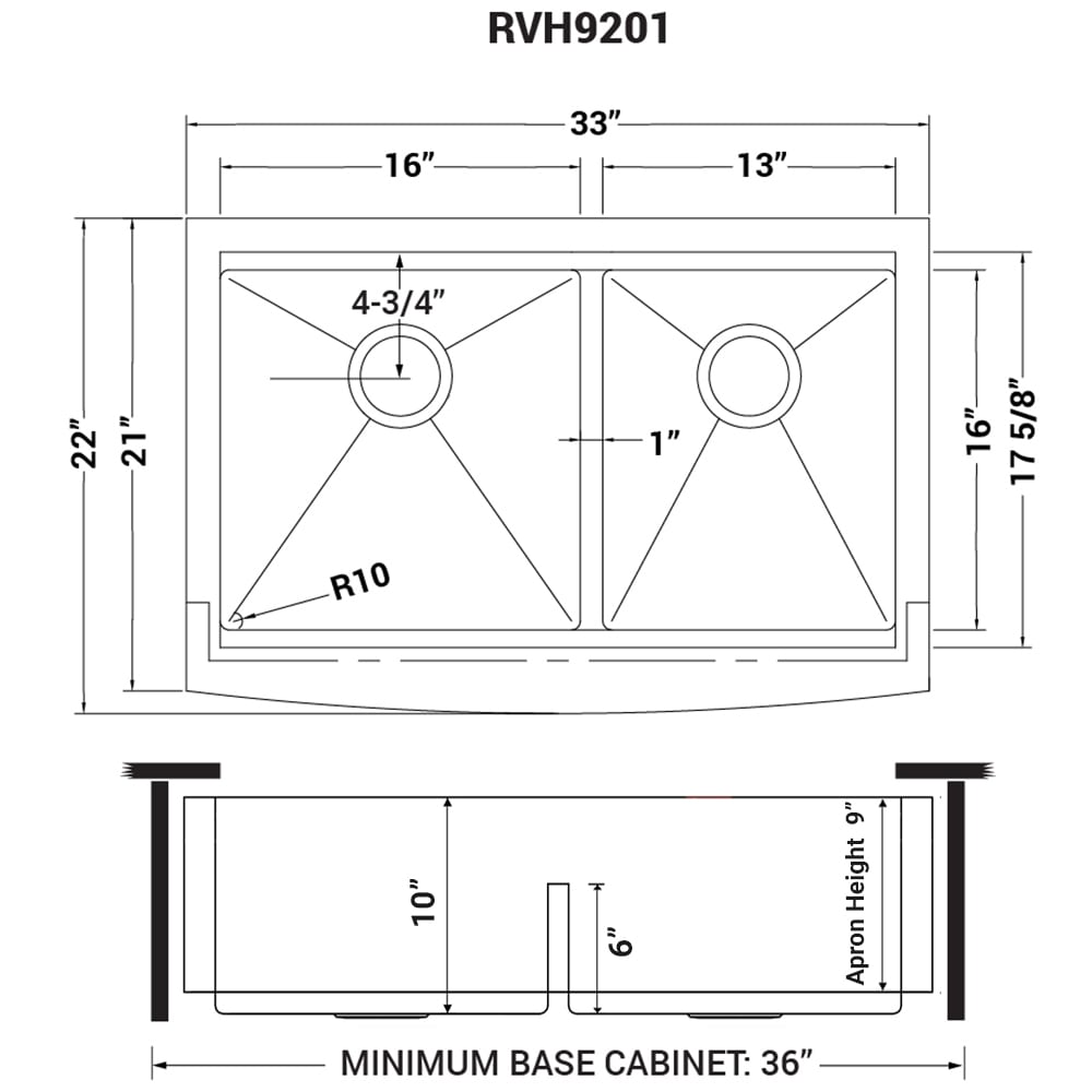 Ruvati RVH9201 Kitchen-Sinks - View #12