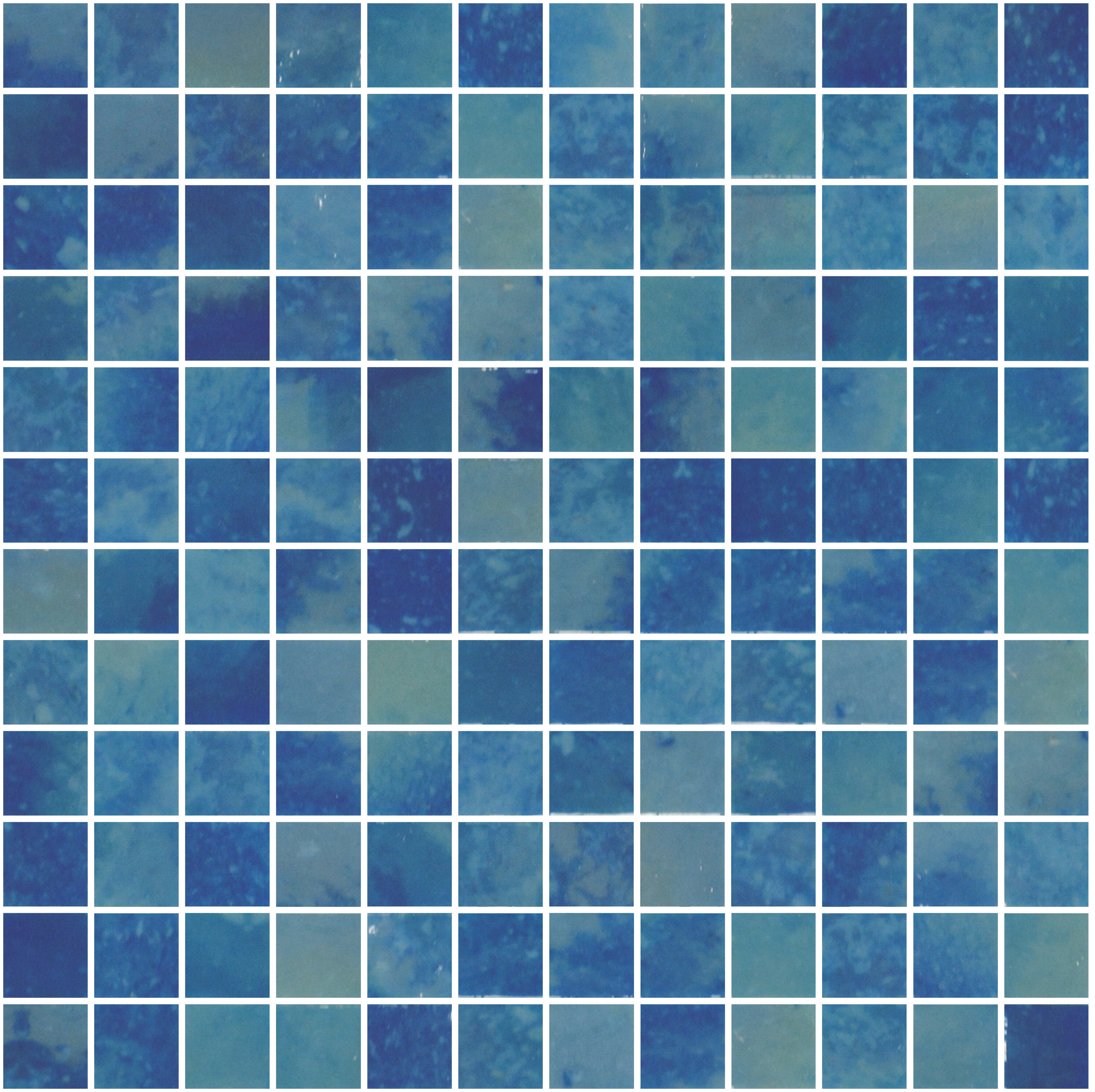 Andova Tiles SAM-ANDMED473 Sample- Rhodes 6-in x 6-in Polished Glass Patterned Floor and Wall Tile