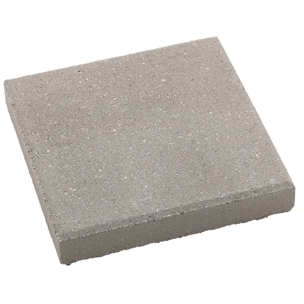  16201627 16-in L x 16-in W x 2-in H Square Gray Concrete Patio Stone