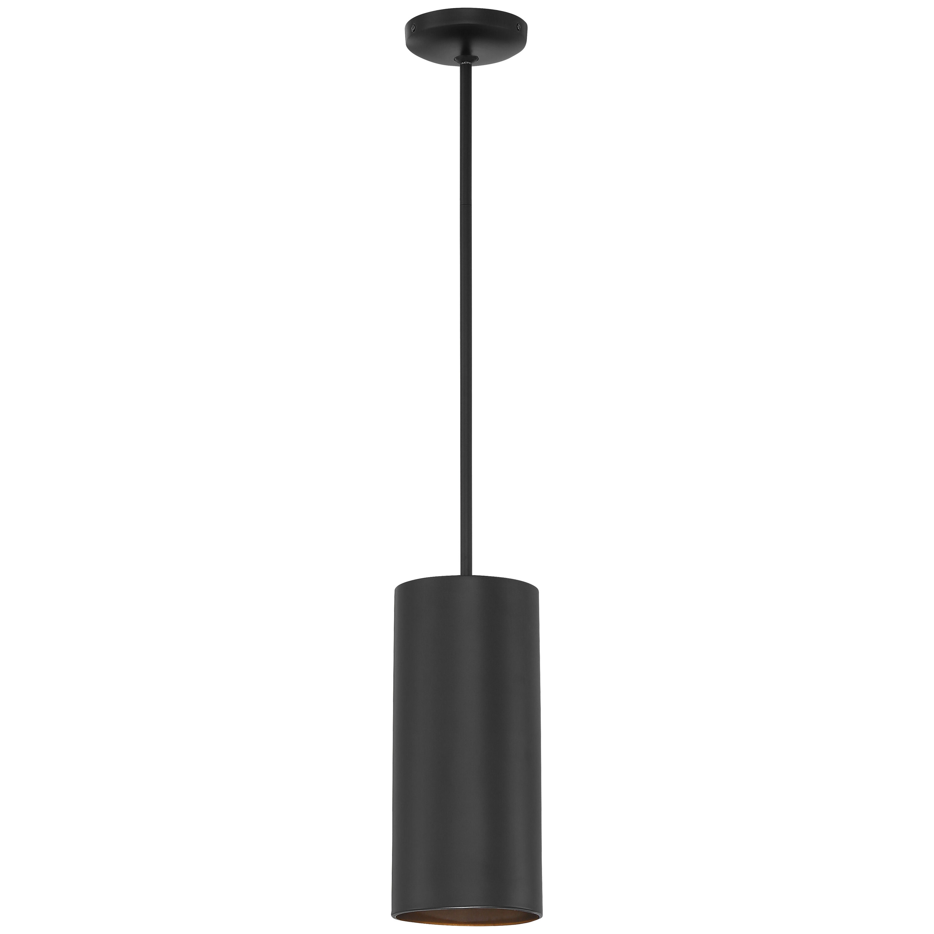 Access Lighting 29007-MBL Pilson XL Black Modern/contemporary Cylinder Medium Hanging Pendant light