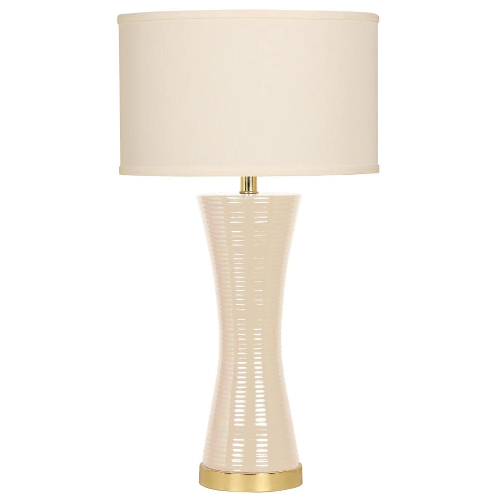  16T307VA 27.5-in Vanilla 3-way Table Lamp with Fabric Shade