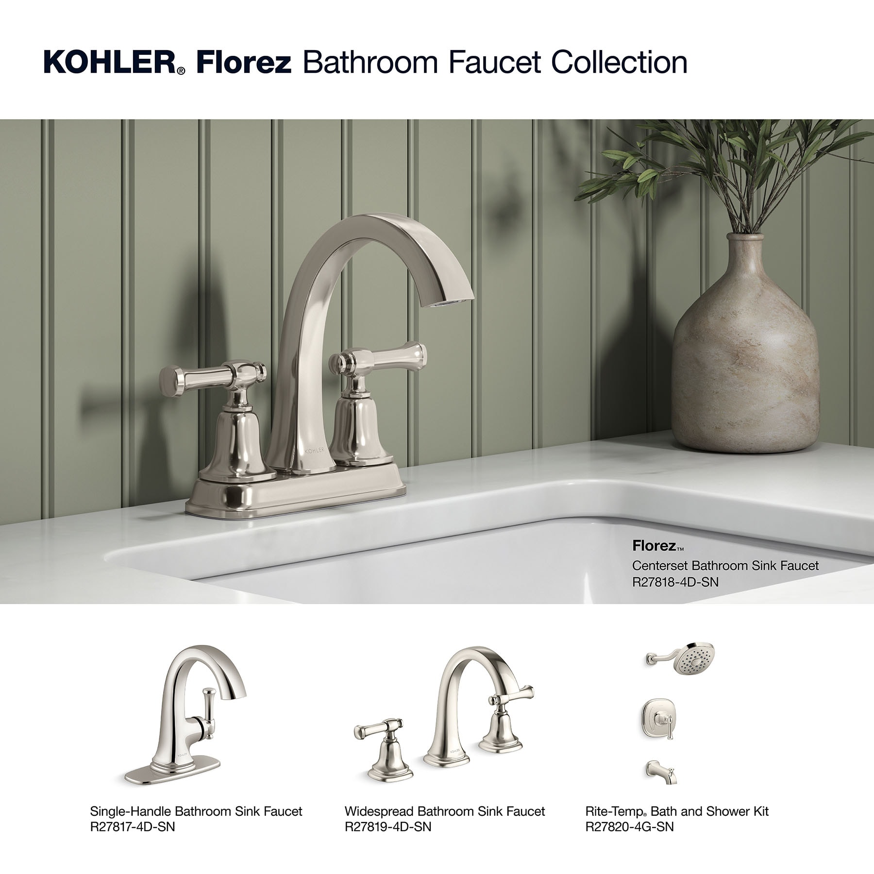 KOHLER R27818-4D-SN Lavatory-Faucets - View #6