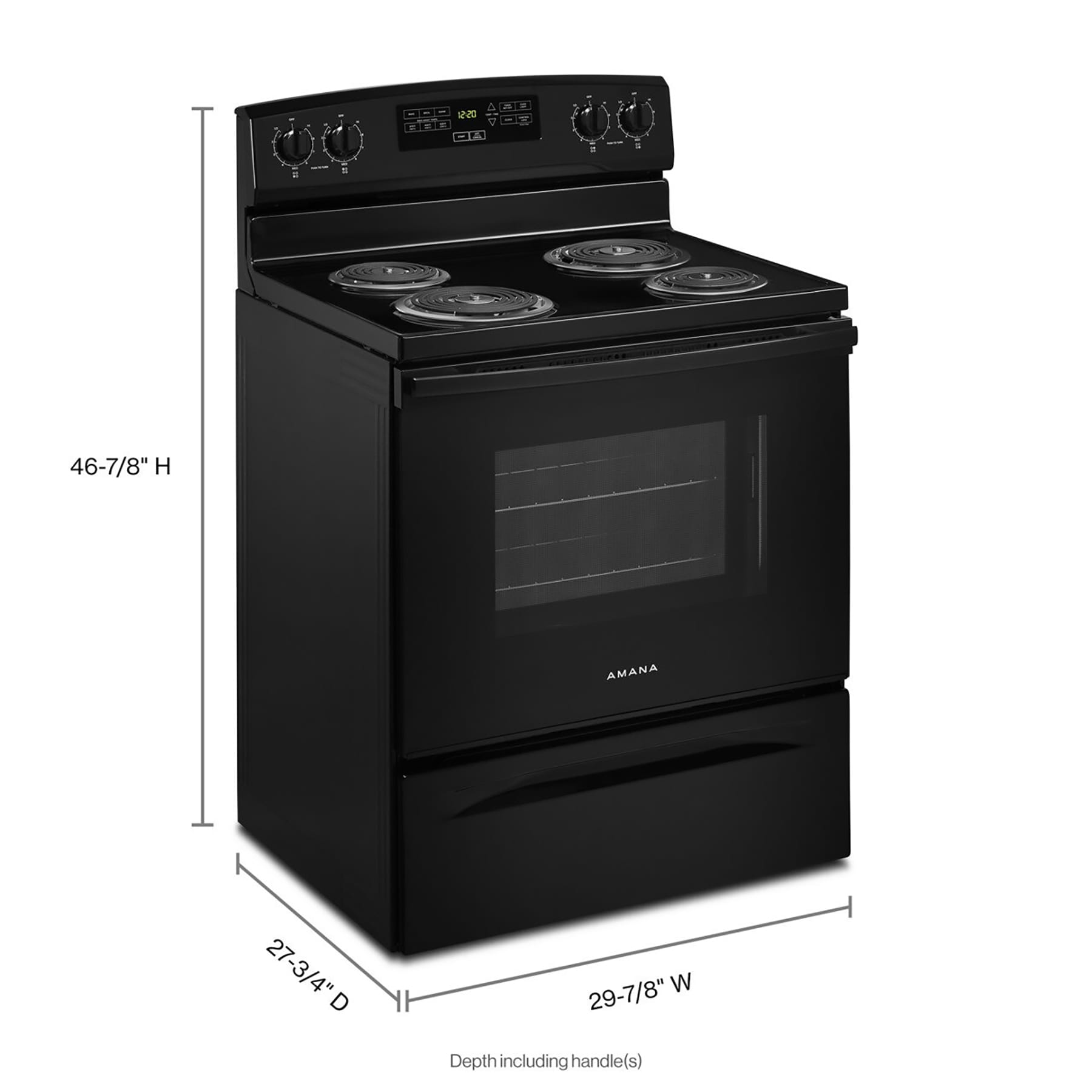 Amana 30 Built-In Electric Cooktop Black AEC6540KFB - Best Buy