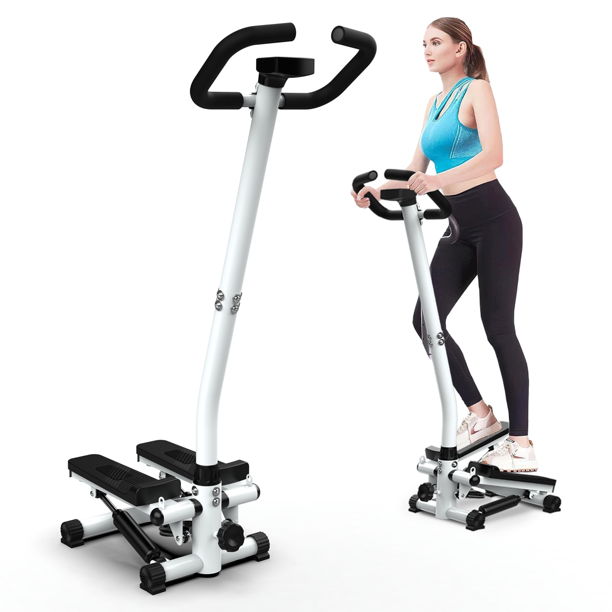 Siavonce Mini Steppers Body Weight Resistance Cardio Walker Elliptical ...