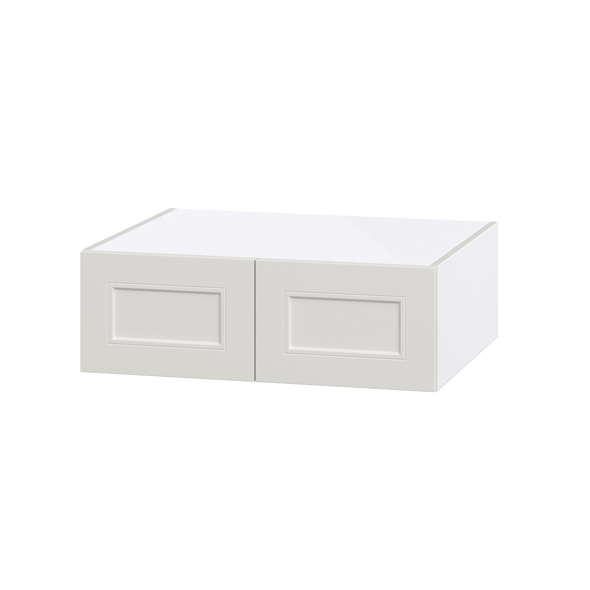 Hugo&Borg DSW301024-BE Belcourt 30-in W x 10-in H x 24-in D Painted Light Gray Wall Fully assembled Cabinet (Recessed Panel Shaker)