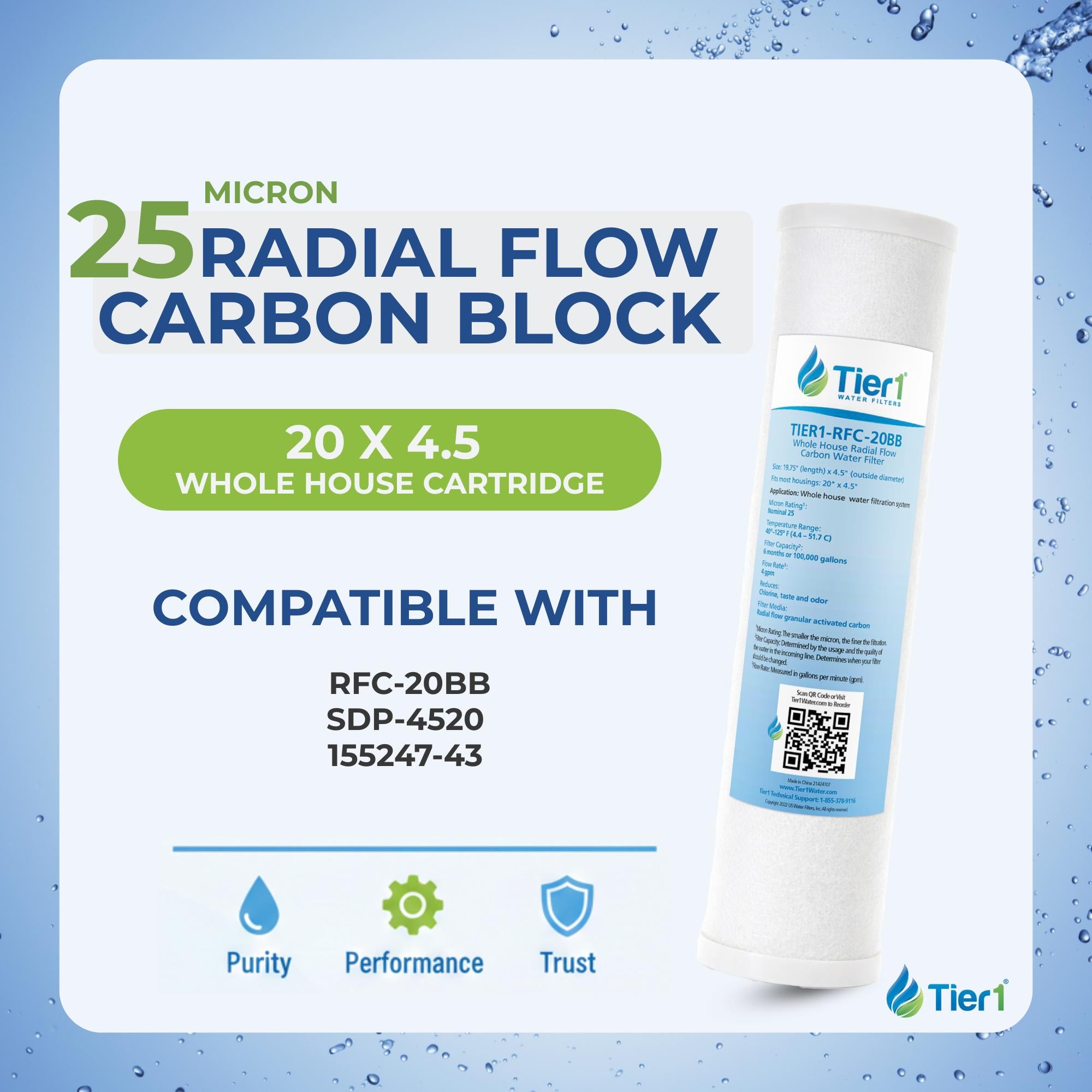 Tier1 RFC 20BB 3 PACK Replacement-Water-Filters-Cartridges - View #3