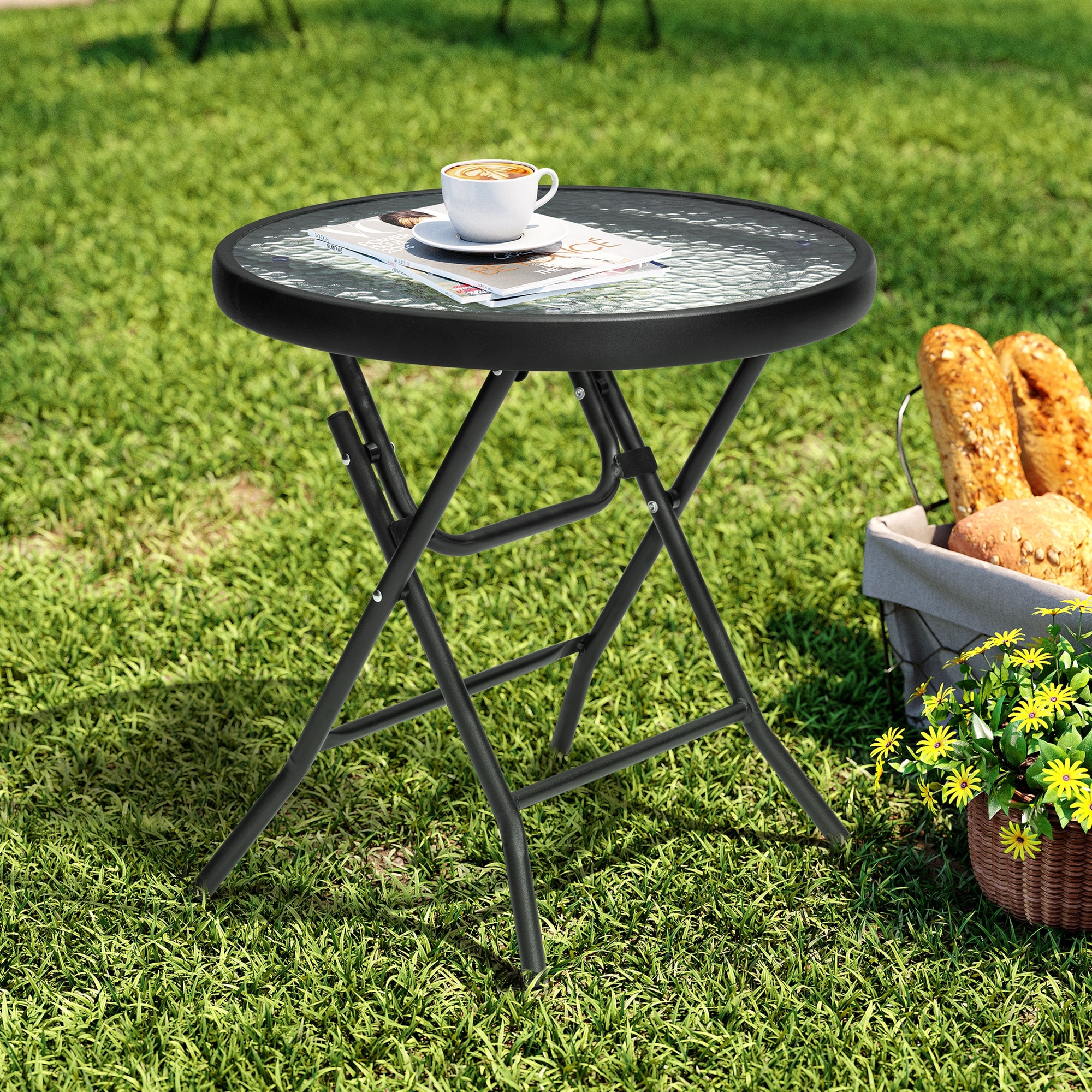 Small patio side table lowes discount