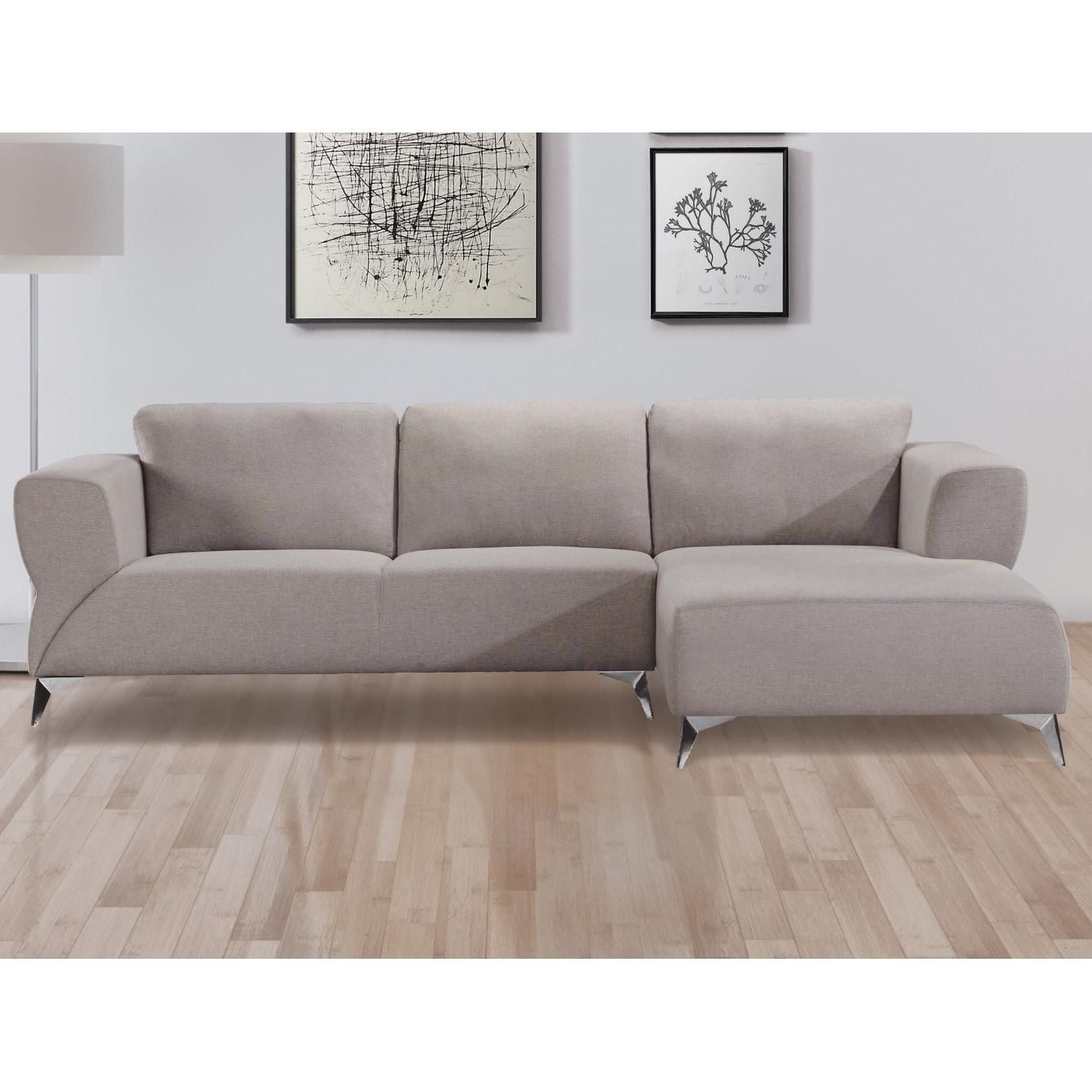 JASMODER 55095 34.00-Inches Modern Gray Sofa