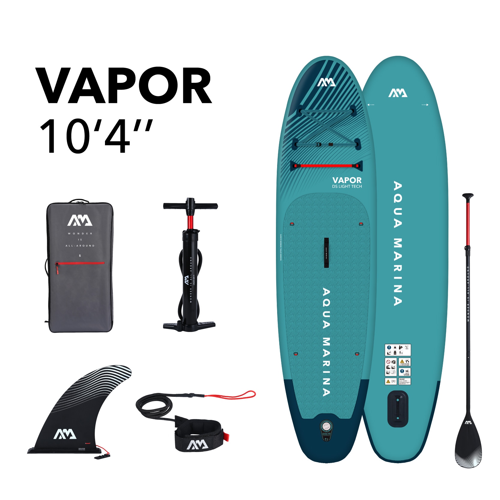 Aqua Marina BT-23VAP All-Around 10.333-ft Inflatable Stand Up Paddle Board