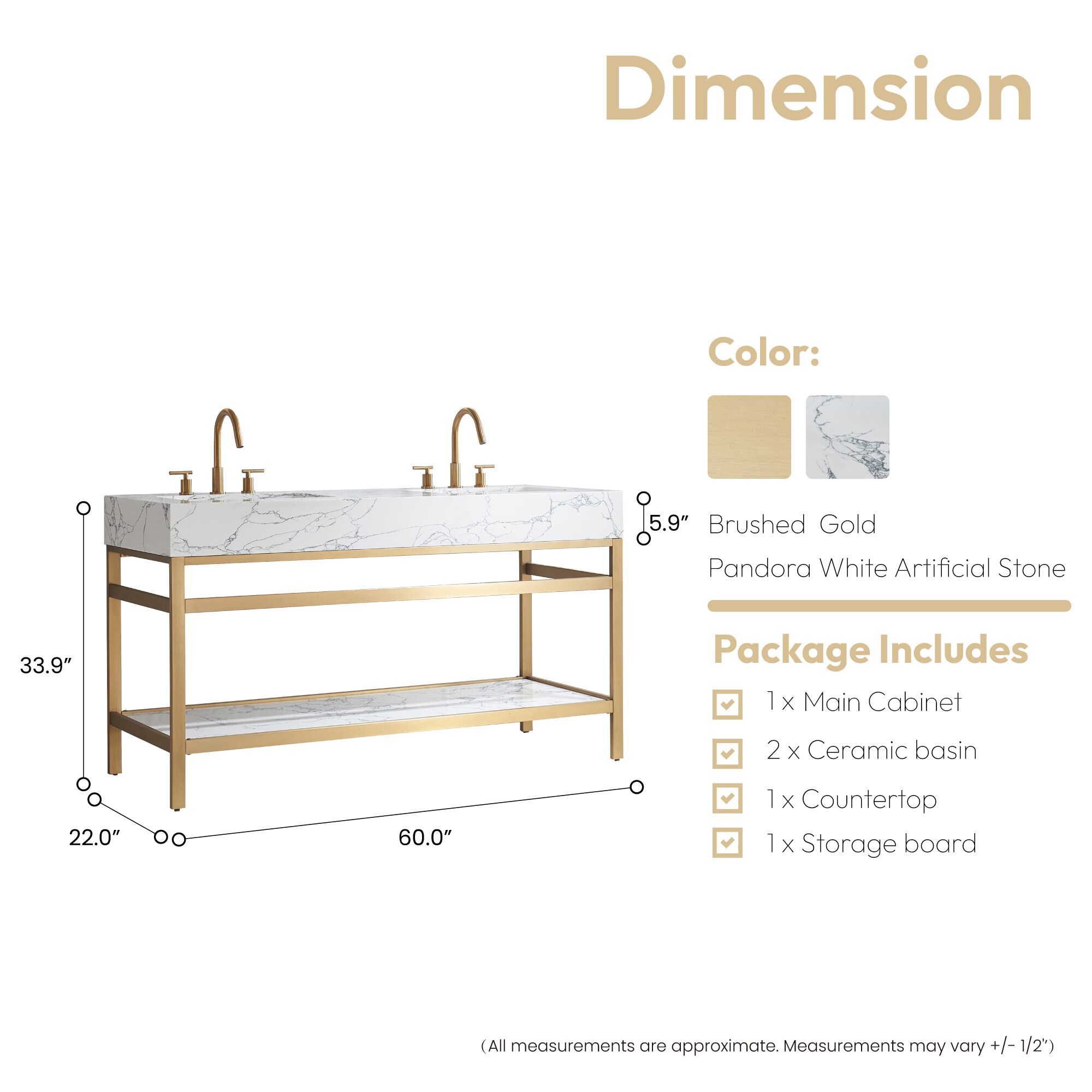 Vinnova 702760M-BG-PH-NM Bath-Vanity-Combo - View #4