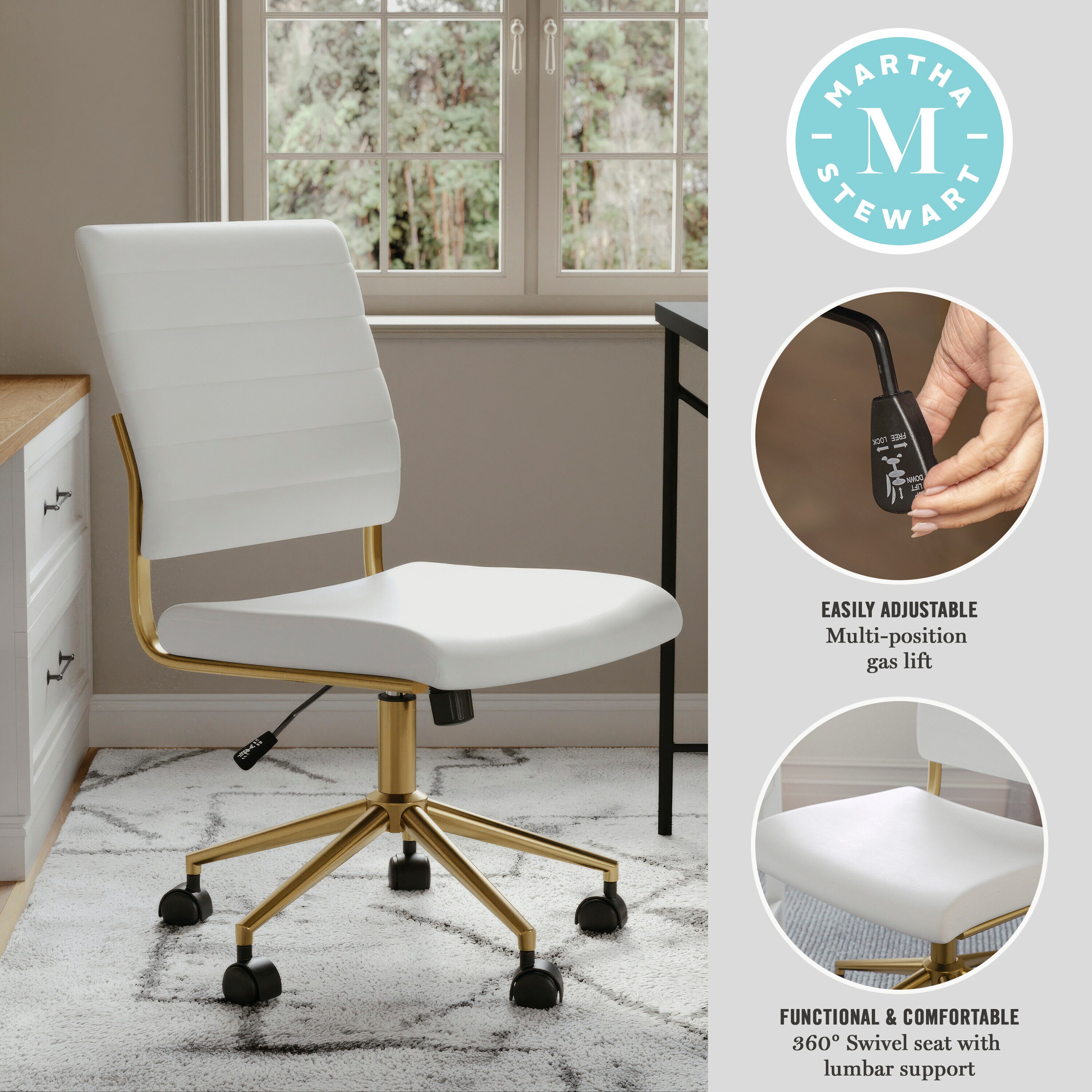 Martha Stewart 196861041556 Office-Chairs - View #2