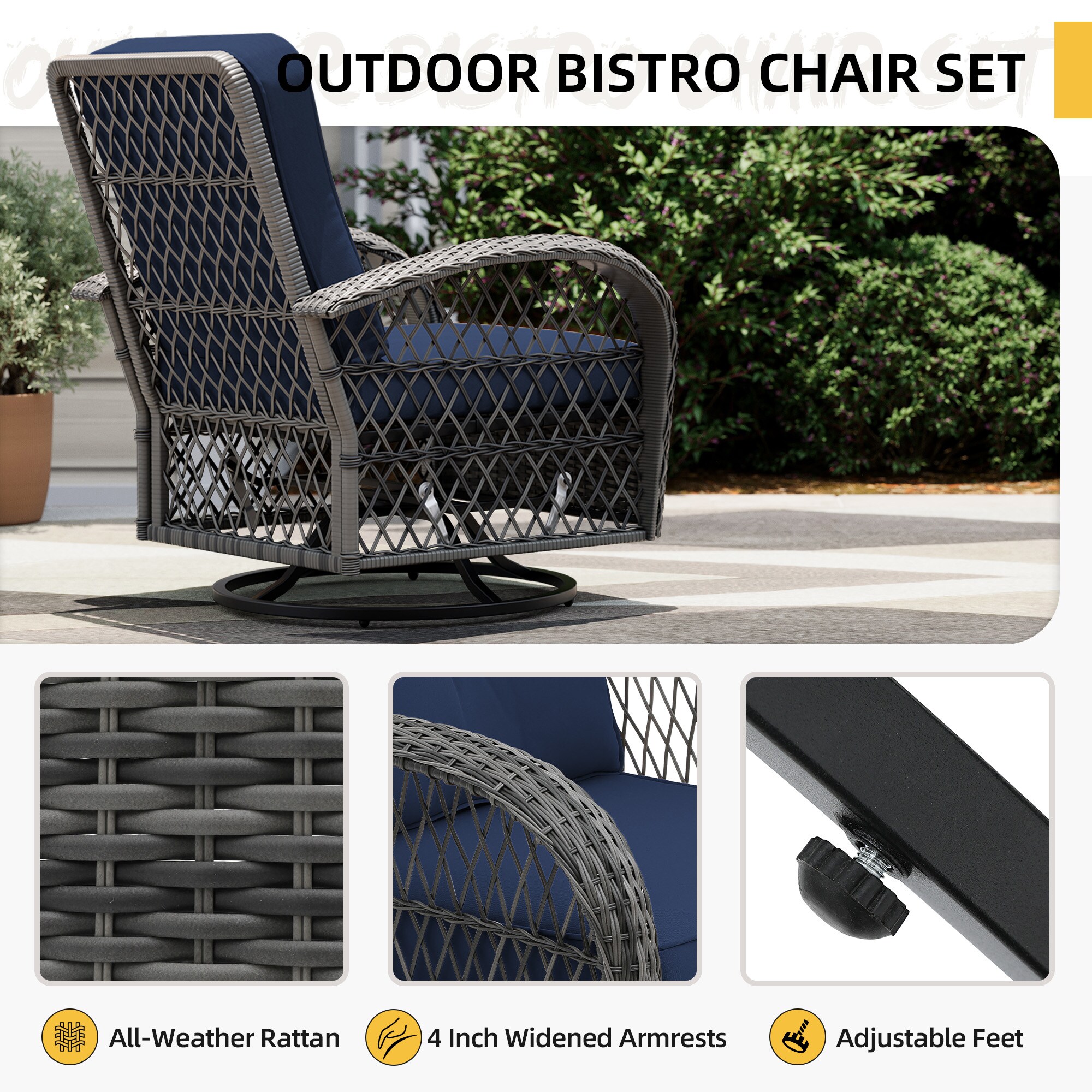 UPHA Y11BR-CJ2-BE Patio-Chairs - View #3