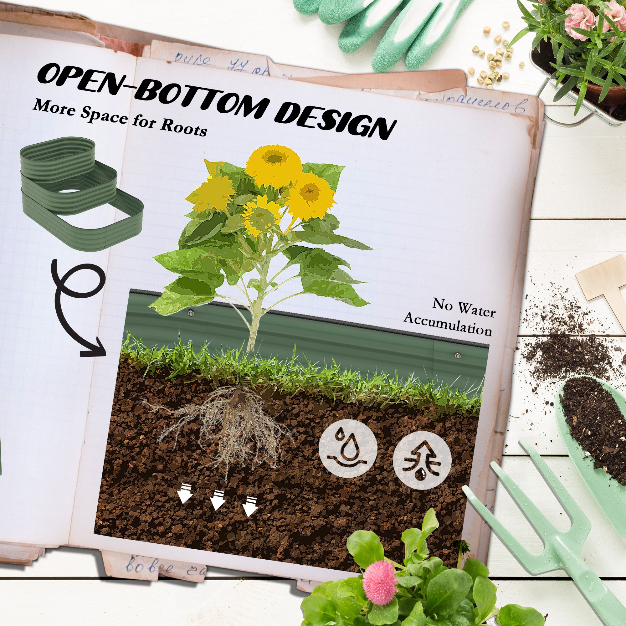 Zeus & Ruta BL04RGB-12 Raised-Garden-Beds - View #8