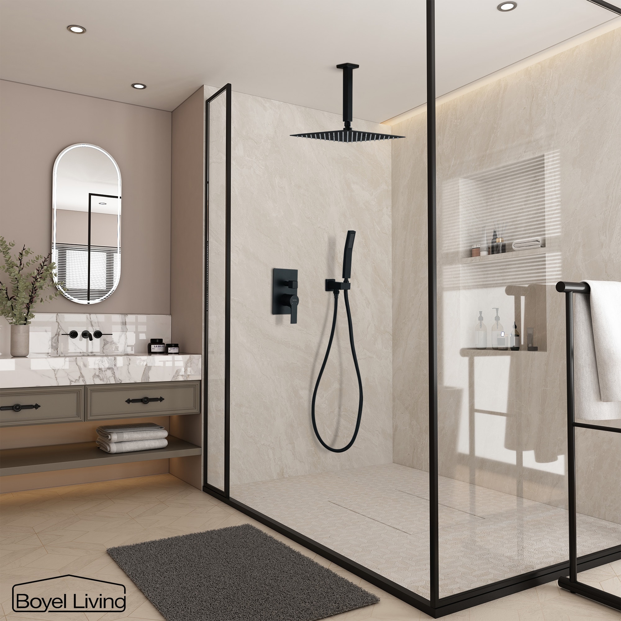 Clihome SMD-BS05B Showerhead-Bar-Panels - View #4