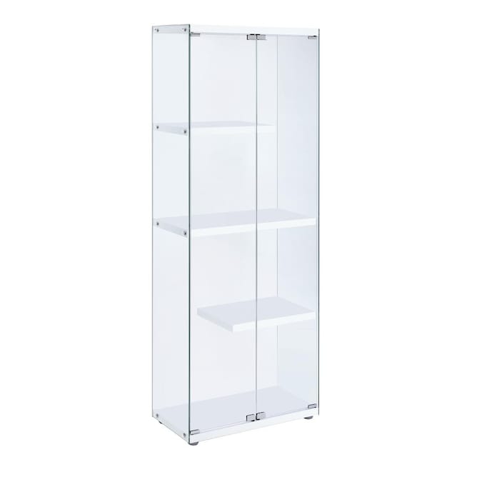 Picket House Furnishings, Glass Storage Cabinet For Kitchen