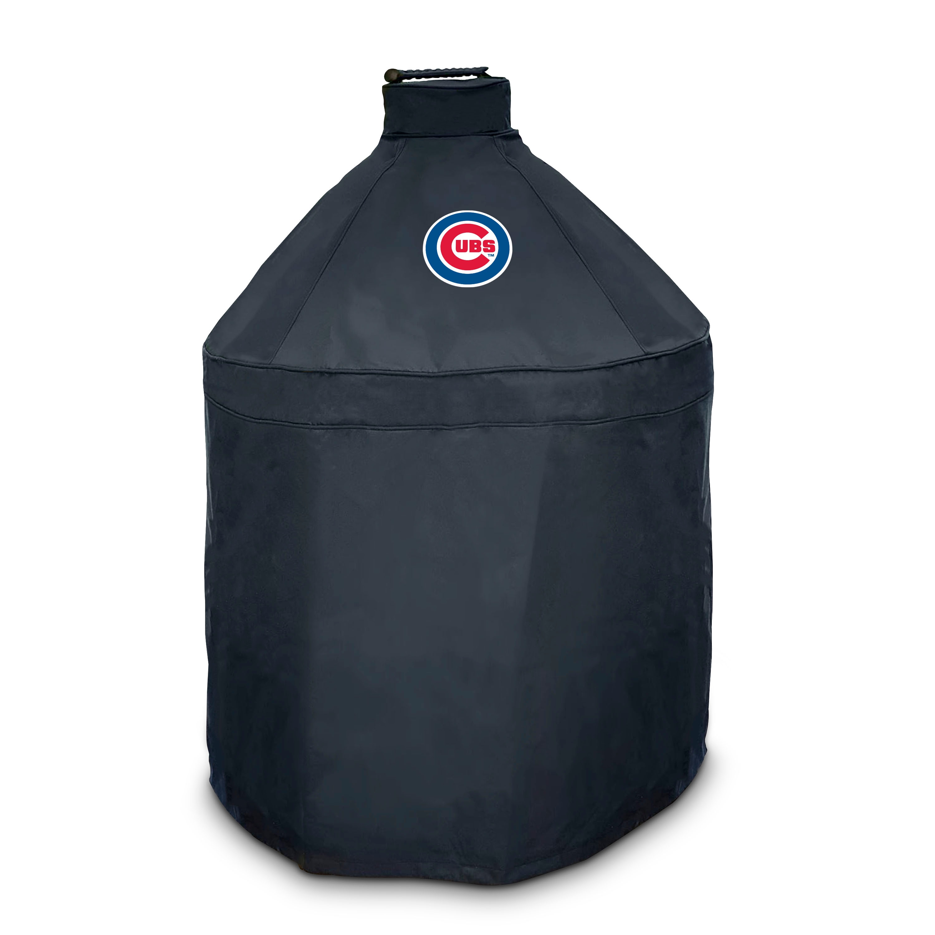 FANMATS 42813 Chicago Cubs MLB Kamado Grill Cover 27-Inches W x 40-Inches H Black Kamado grill Cover