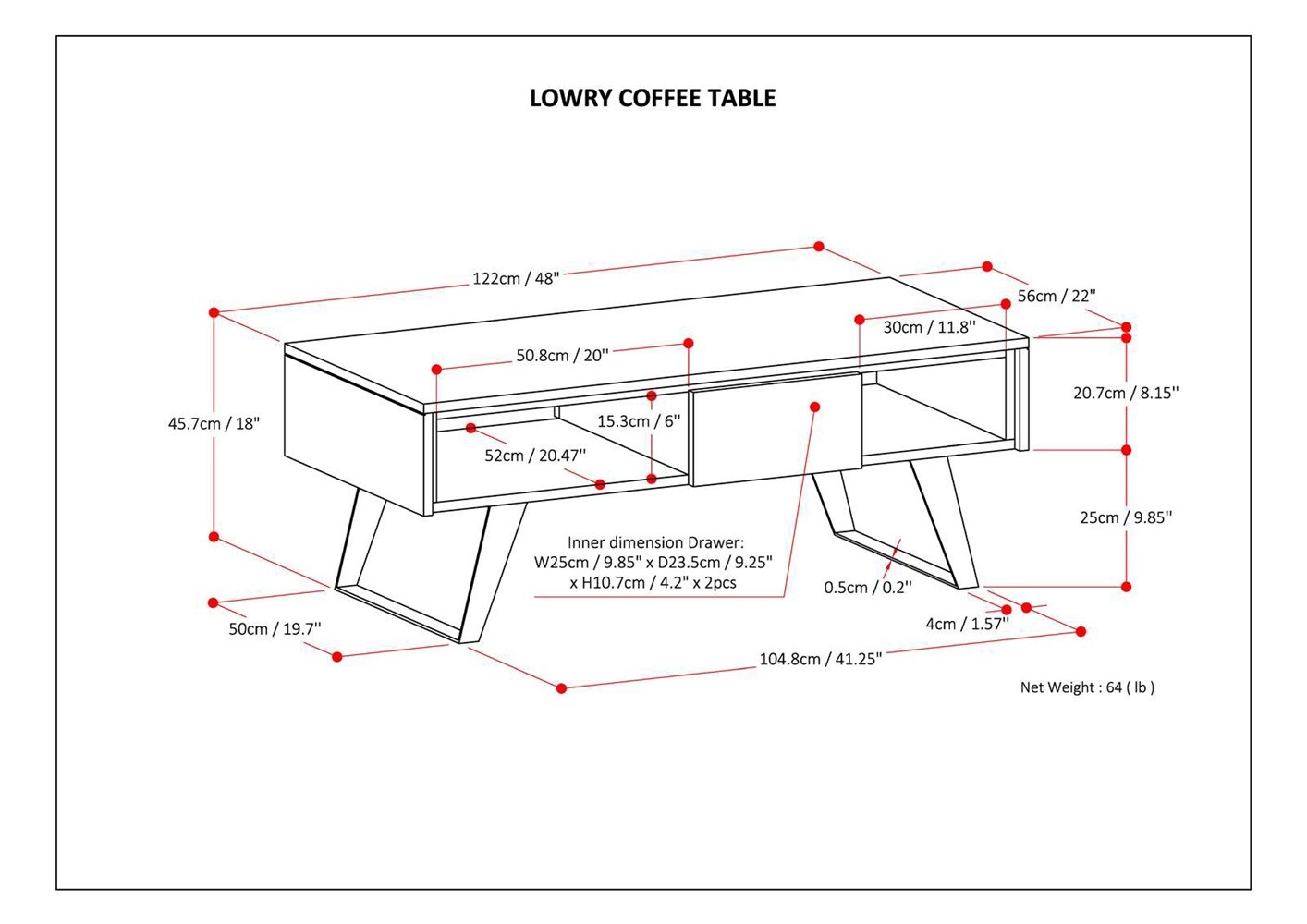 Simpli Home AXCLRY-01-NL Coffee-Tables - View #13