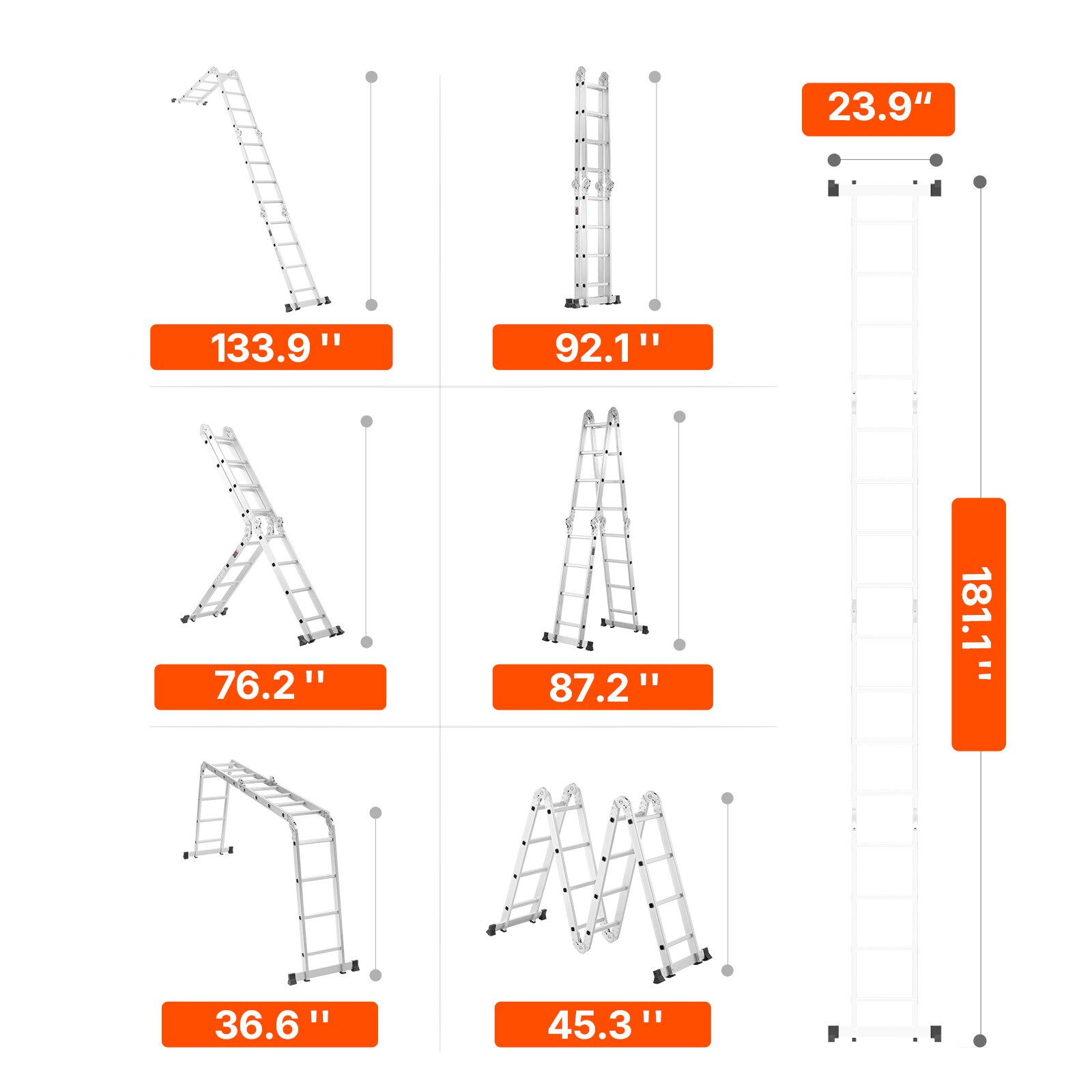 Mecale YAS-YAQNKU Multiposition-Ladders - View #10