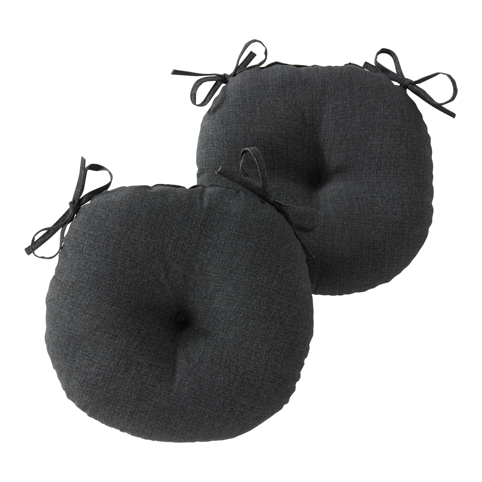 Greendale Home Fashions OC5816S2-CARBON 15-in x 15-in 2 -Piece Carbon Patio chair cushion