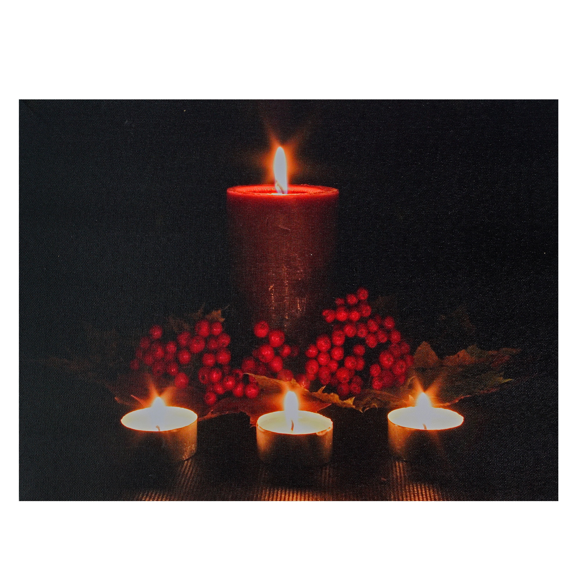Northlight 32282568 12-in Lighted Candle Battery-operated Christmas Decor