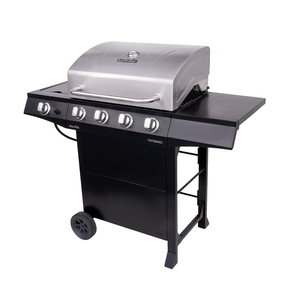 Ferie naturlig Allergi Char-Broil Performance Series Black 4-Burner Liquid Propane Gas Grill with  1 Side Burner in the Gas Grills department at Lowes.com