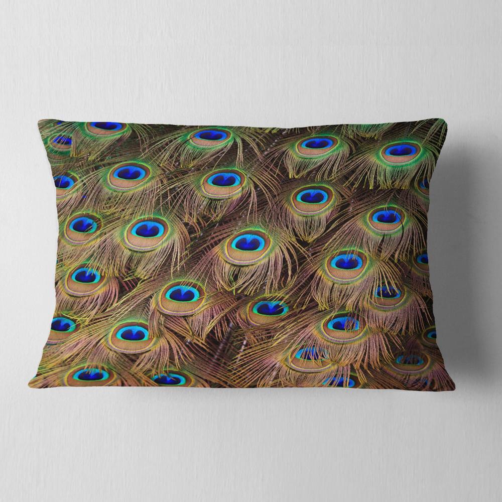 Designart CU14809-12-20 12-in x 20-in Blue Indoor Decorative Pillow