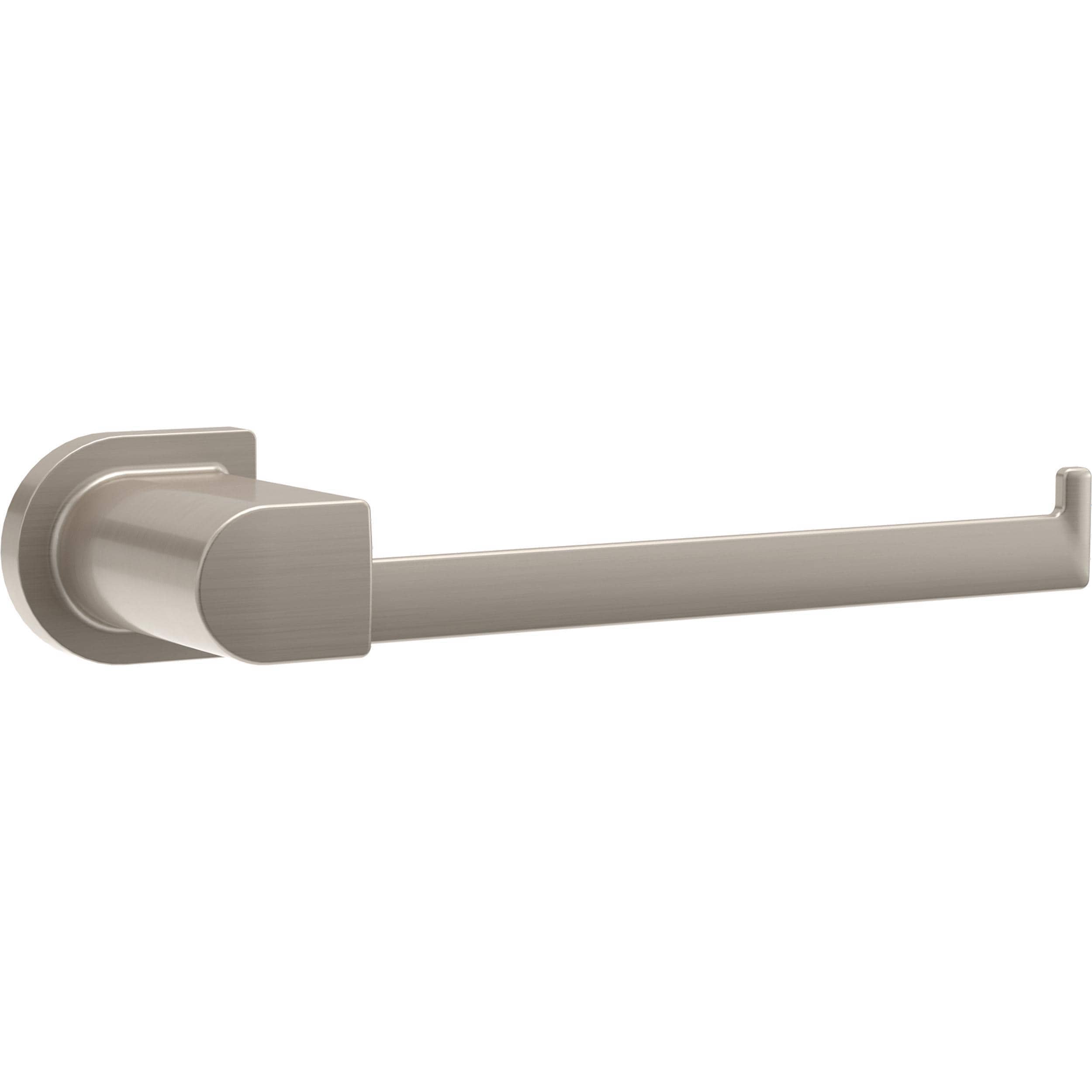 Peerless PA119-BN Xander Spotshield Brushed Nickel Wall mount Single post Toilet Paper Holder 1 -Rolls with Storage