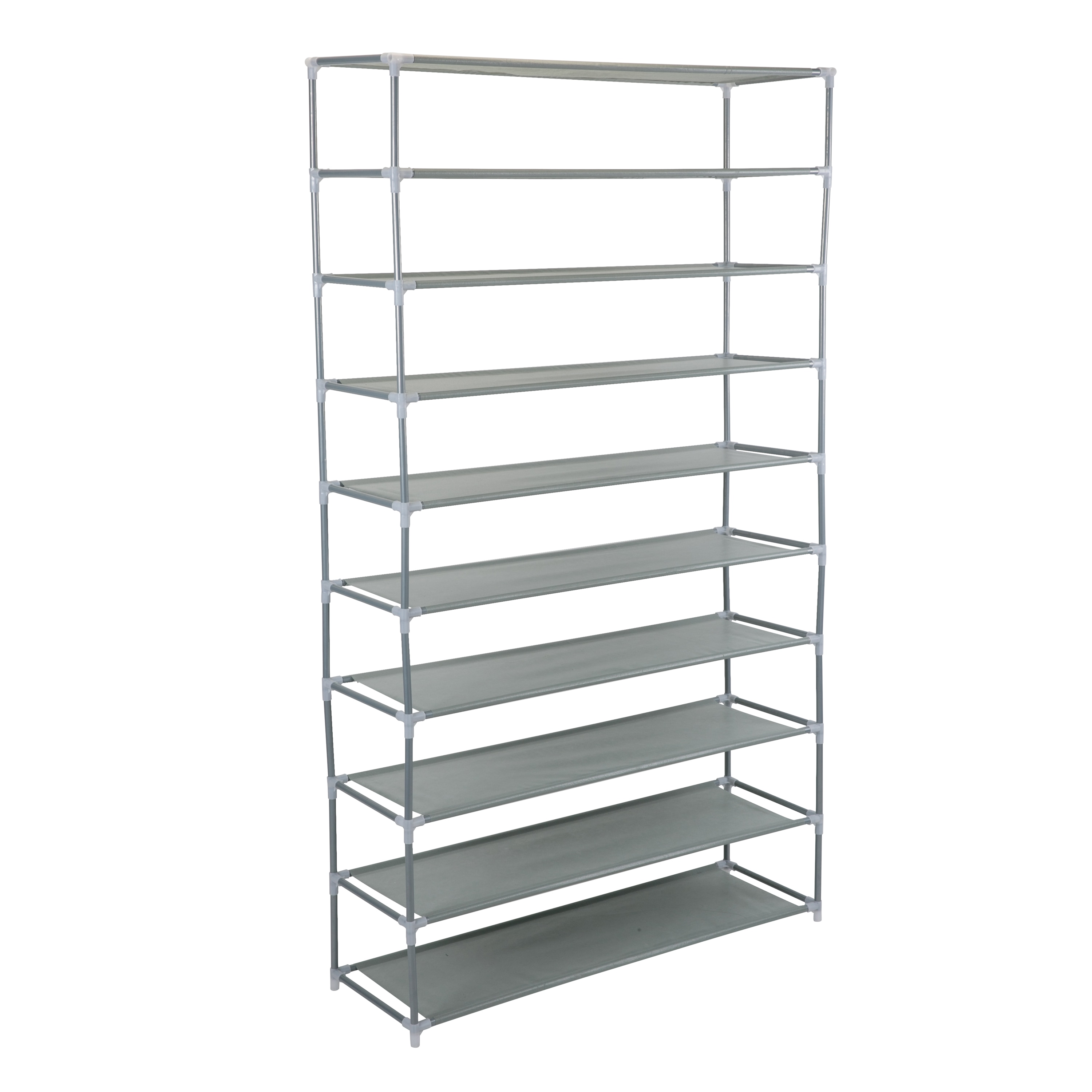 SUFAUY Shoes Rack Shelf for Closet Metal Stackable Shoe Storage Organizer,  Wire Grid, 3-Tier, Rustic Bronze