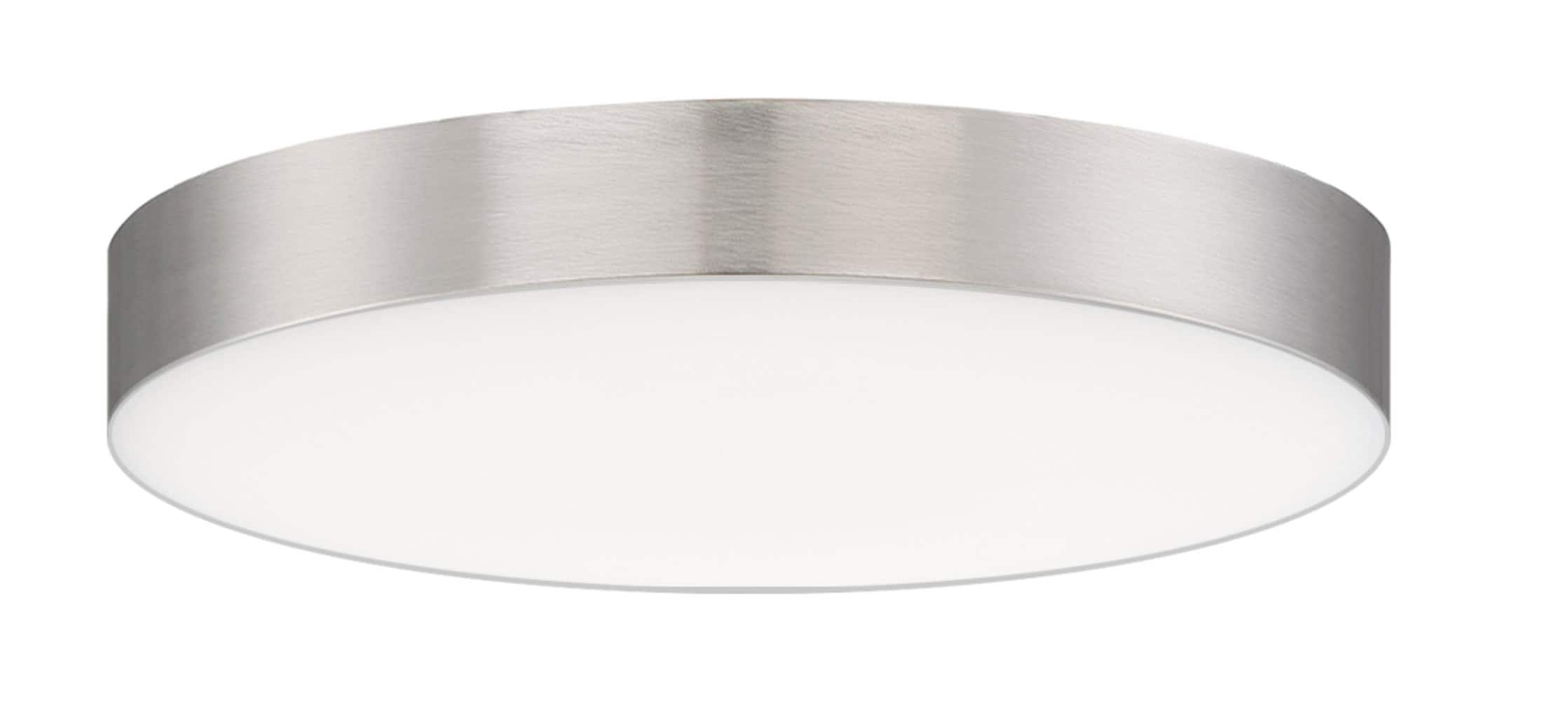 Maxim Lighting 57660WTSN Trim 1 -Light 5-in Satin Nickel Integrated LED Flush Mount Light ENERGY STAR Certified