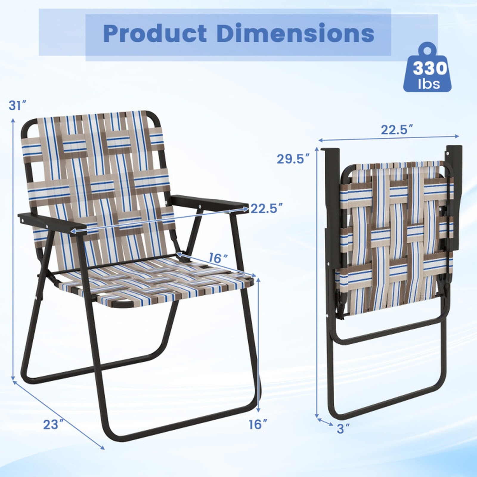 SUGIFT LW102SUGHY1137 Beach-Camping-Chairs - View #3