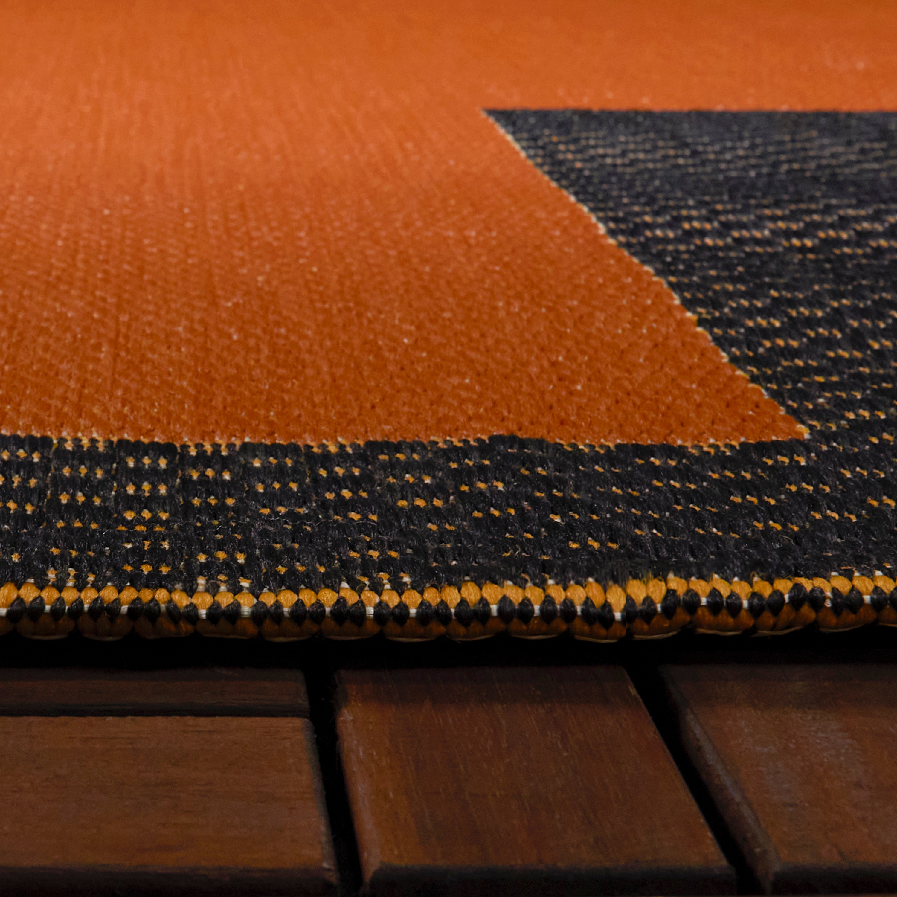 Balta 5 X 7 (ft) Burnt Orange Indoor/Outdoor Geometric Area Rug 3009875 ...