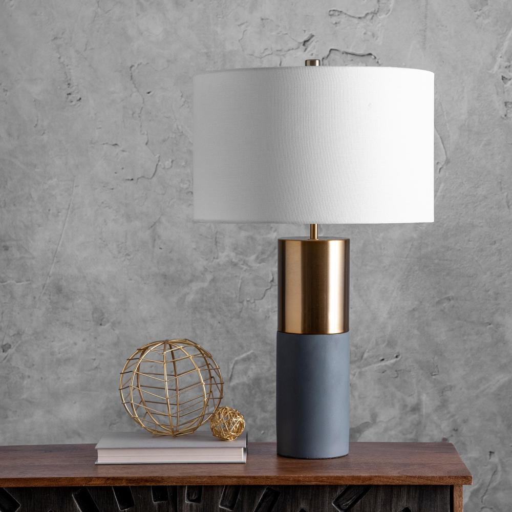 nuLOOM 24-in Brass LED Table Lamp with Acrylic Shade at Lowes.com