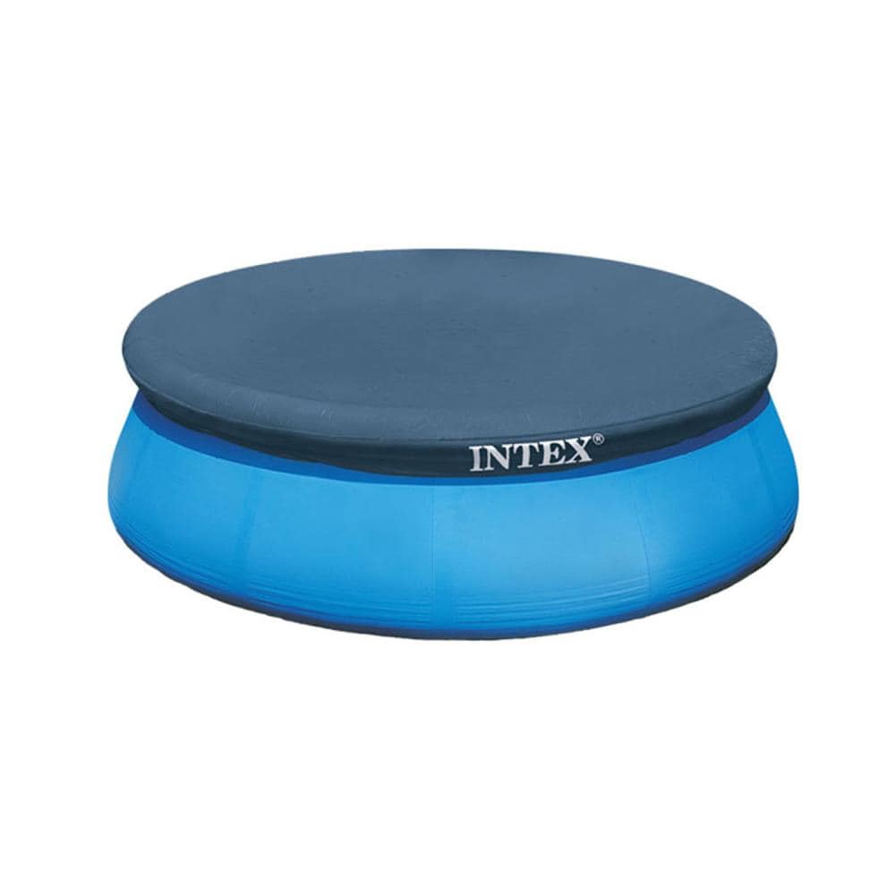 Intex 8 Foot Easy Set Above Ground Swimming Pool Debris Vinyl Round **Cover** 