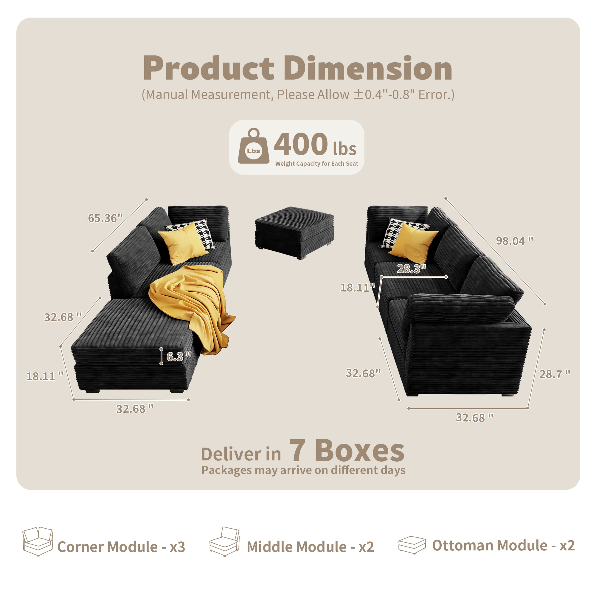 Pouuin SYOM436 Sofas-Loveseats - View #2