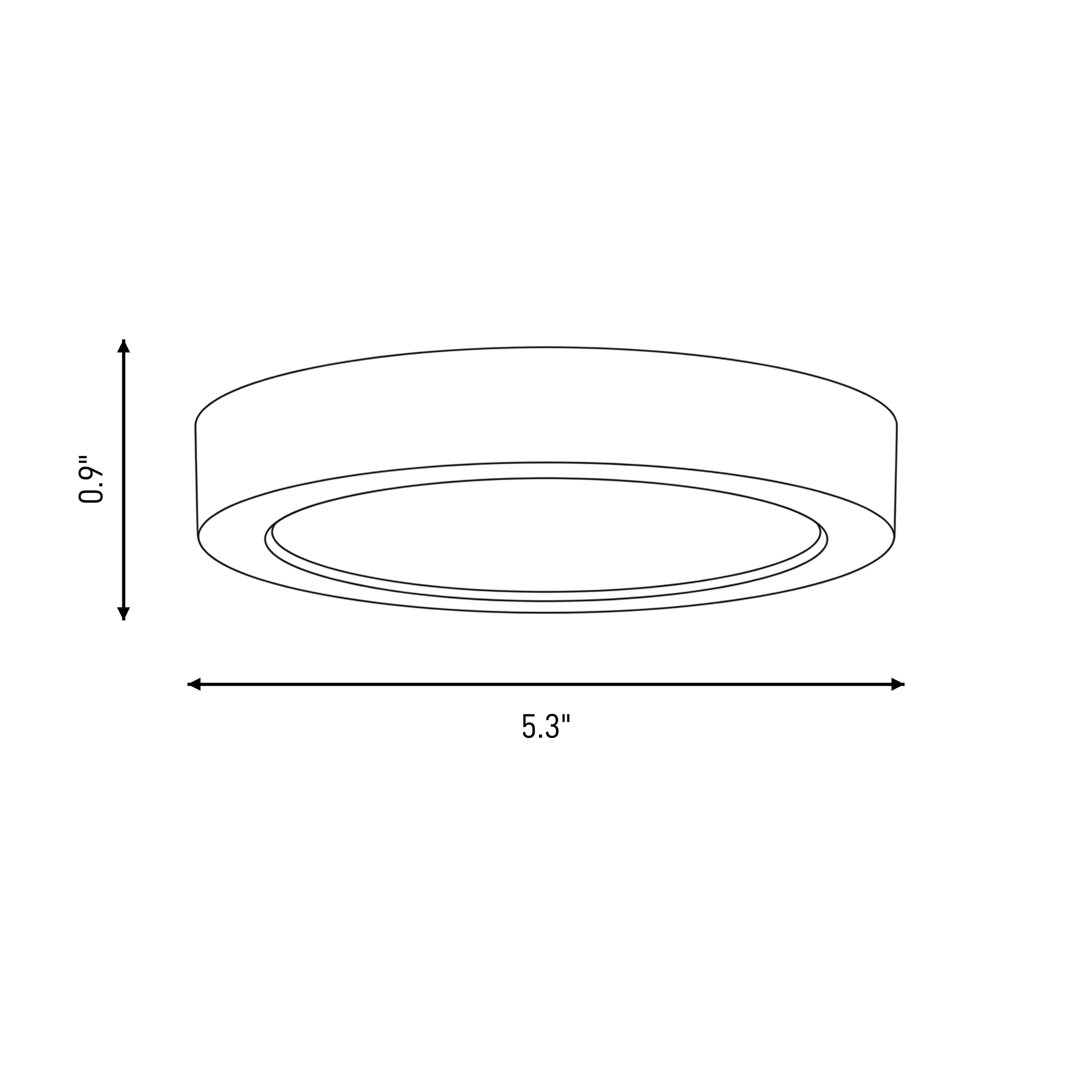 Savoy House Essentials 6-3333-5-BK flushmounts - View #4