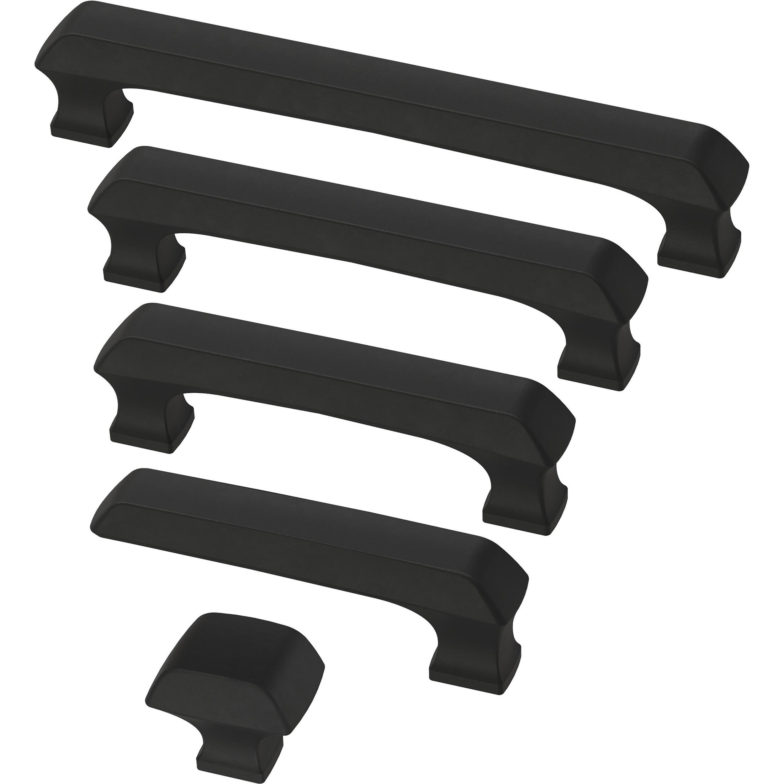 Brainerd Forte 33/4in (96Mm) Center to Center Matte Black Arch Handle